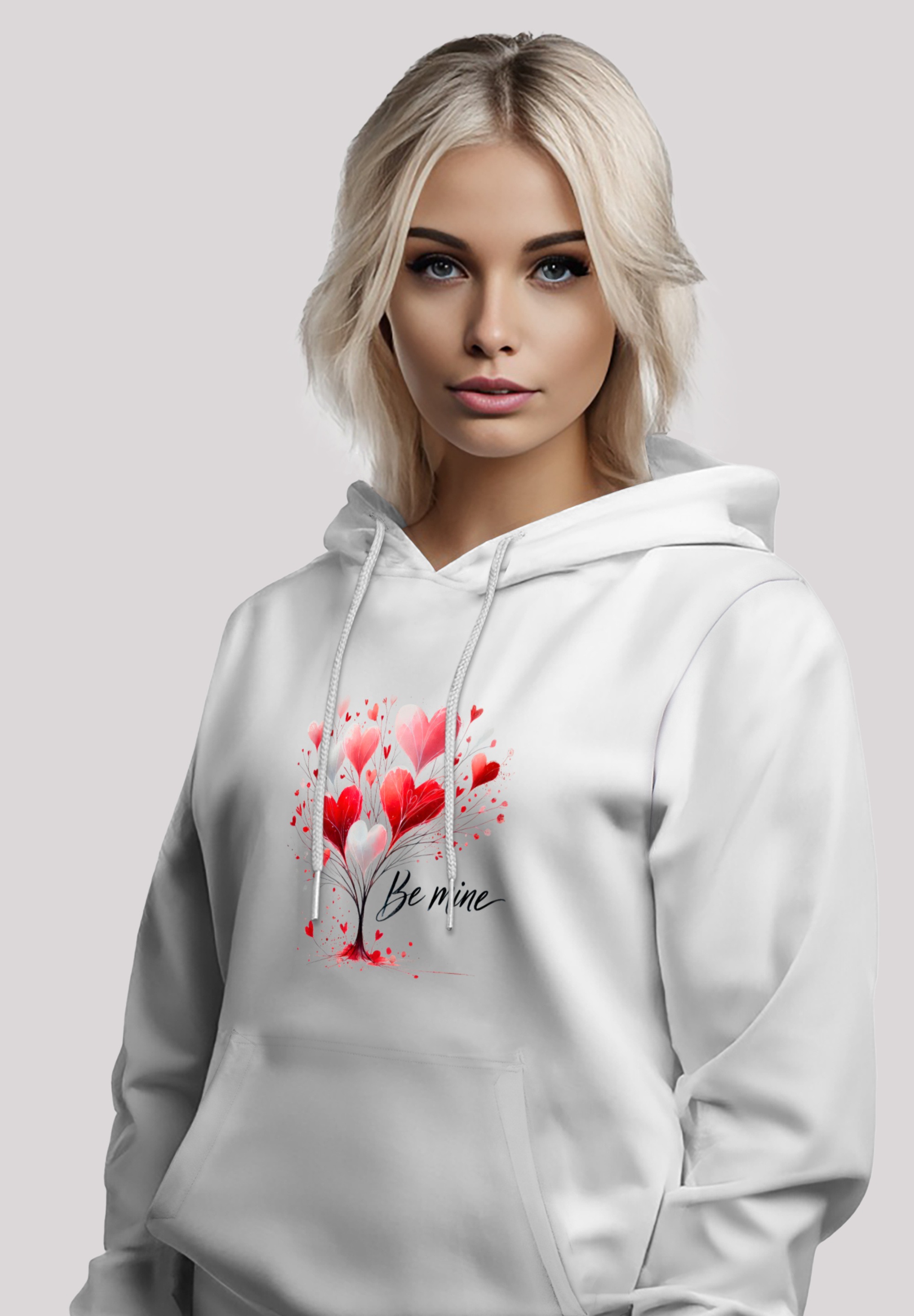 F4NT4STIC Kapuzenpullover »Herzbaum Be Mine!«, Premium Qualität