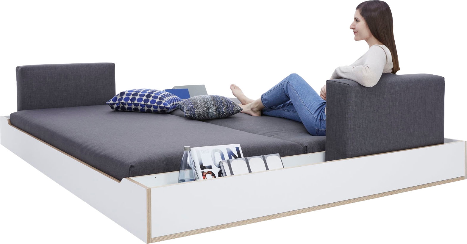 Müller SMALL LIVING Futonbett »MAUDE Bett«, Überlänge 210 cm