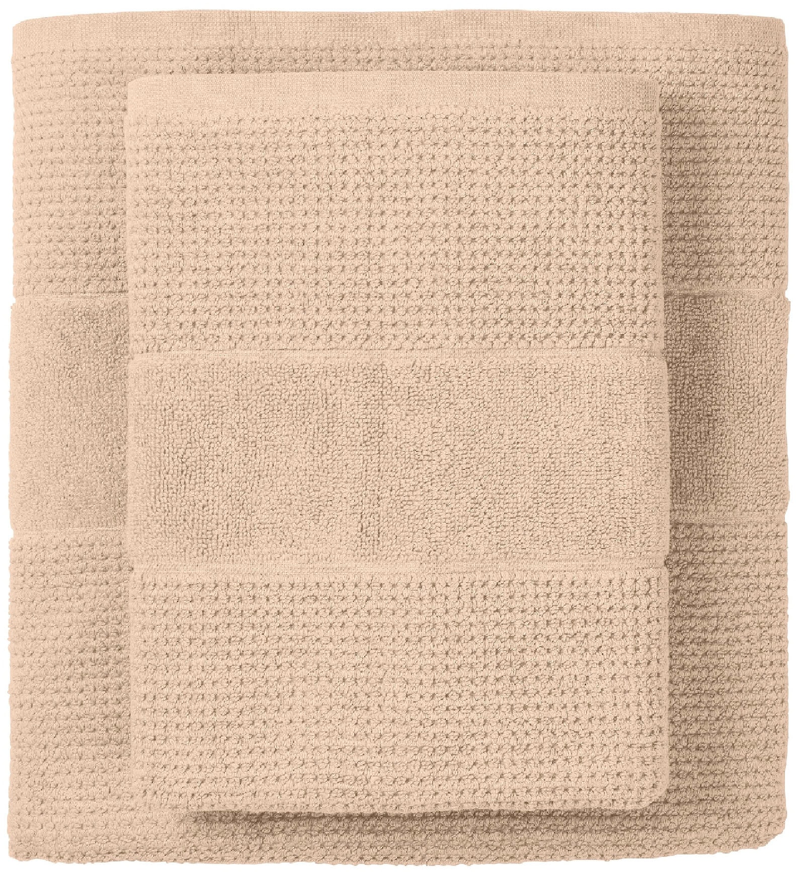 Schiesser Duschtücher »Turin aus 100% Baumwolle in dezenter Reiskornoptik«, (Set, 4 St.), MADE IN GREEN by OEKO-TEX®