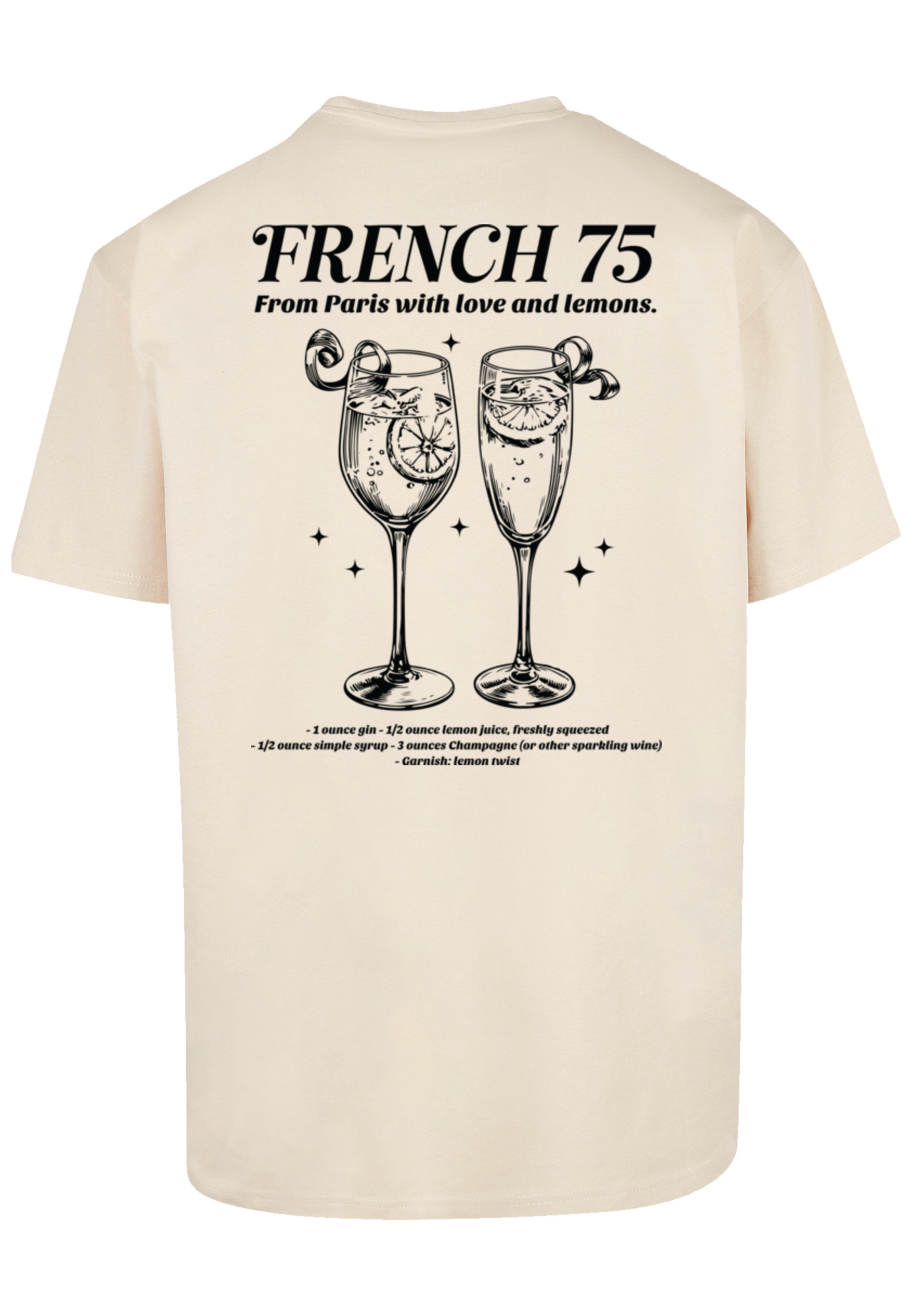 F4NT4STIC T-Shirt "French 75 From Paris With Love", Premium Qualität günstig online kaufen