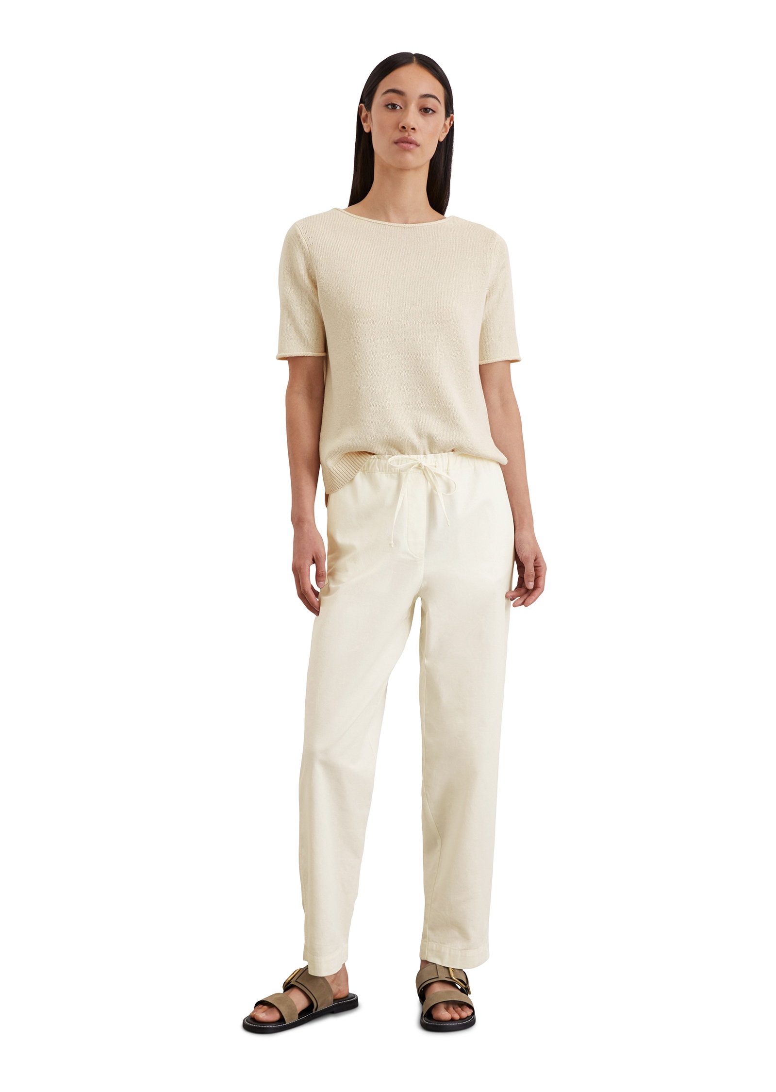 Marc O'Polo Strickpullover »aus Organic-Cotton-Leinen-Mix«