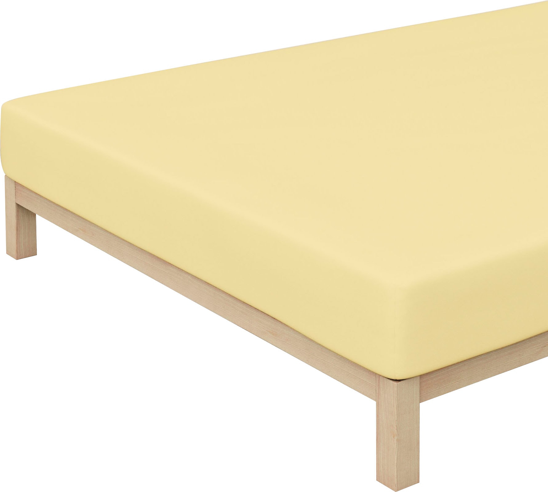 Schlafgut Spannbettlaken »PURE Bio-Baumwolle mit Elasthan, dehnbar blickdicht, straff, Bettlaken«, PREMIUM Laken für Matratzen bis 30cm Höhe, in 90x200, 140x200, 180x200
