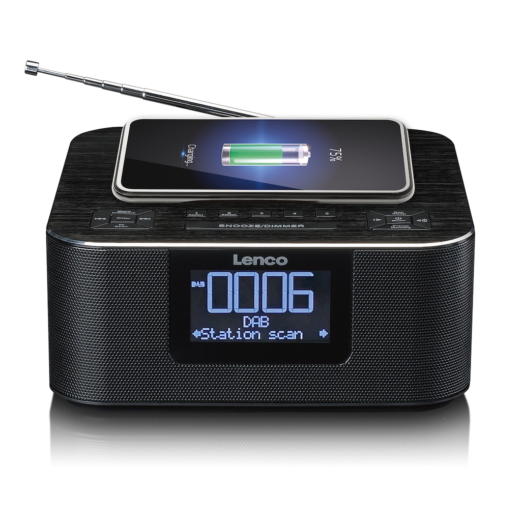 Lenco Digitalradio (DAB+) »CR-650BK - DAB+/ FM Radiowecker«