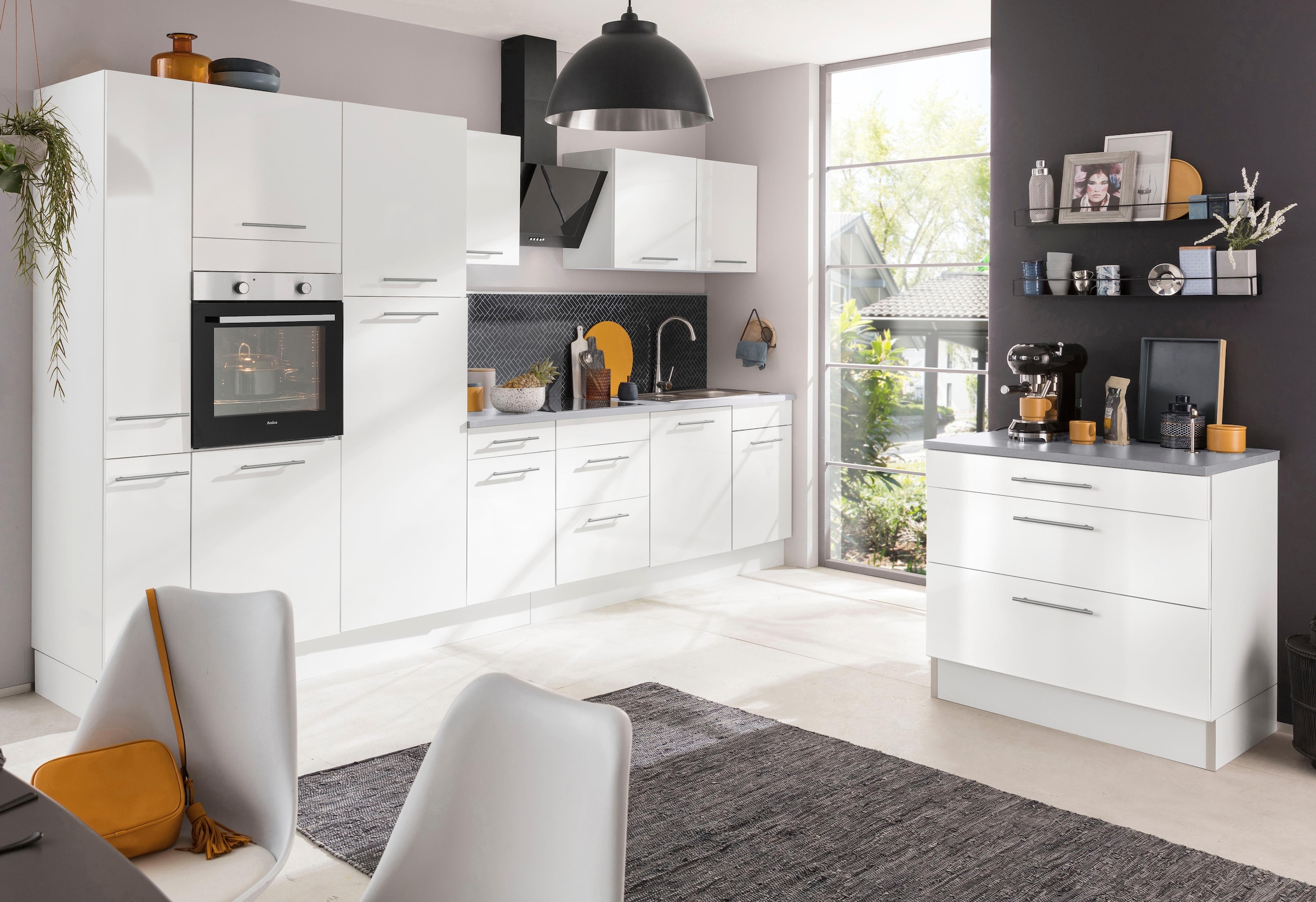 wiho Küchen Küchenzeile »Ela«, Breite 340 cm, Soft-Close-Funktion, höhenverstellbare Füße