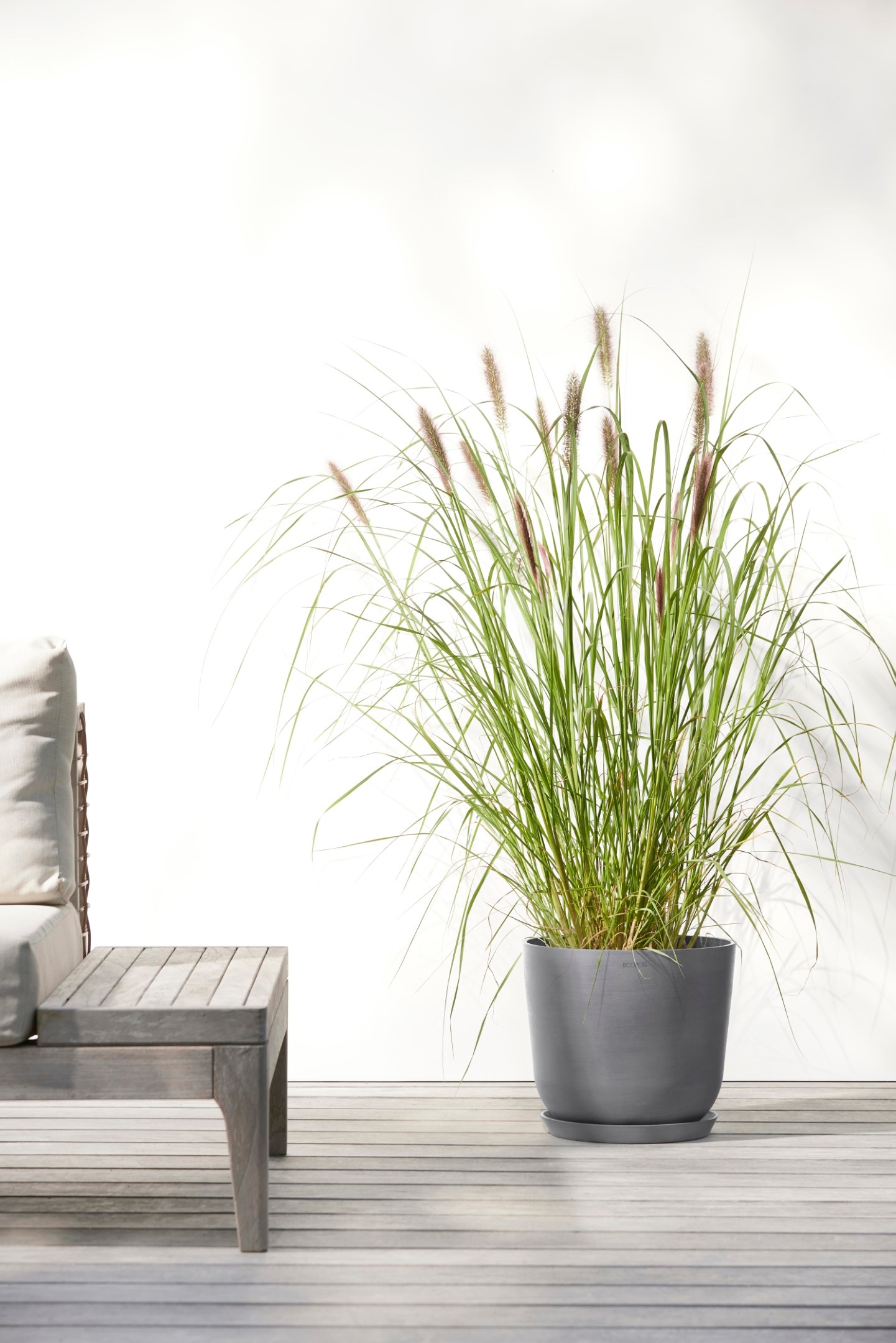 ECOPOTS Blumentopf »Oslo 25 Grau« für innen und außen: frostsicher, bruchsicher und lichtbeständig