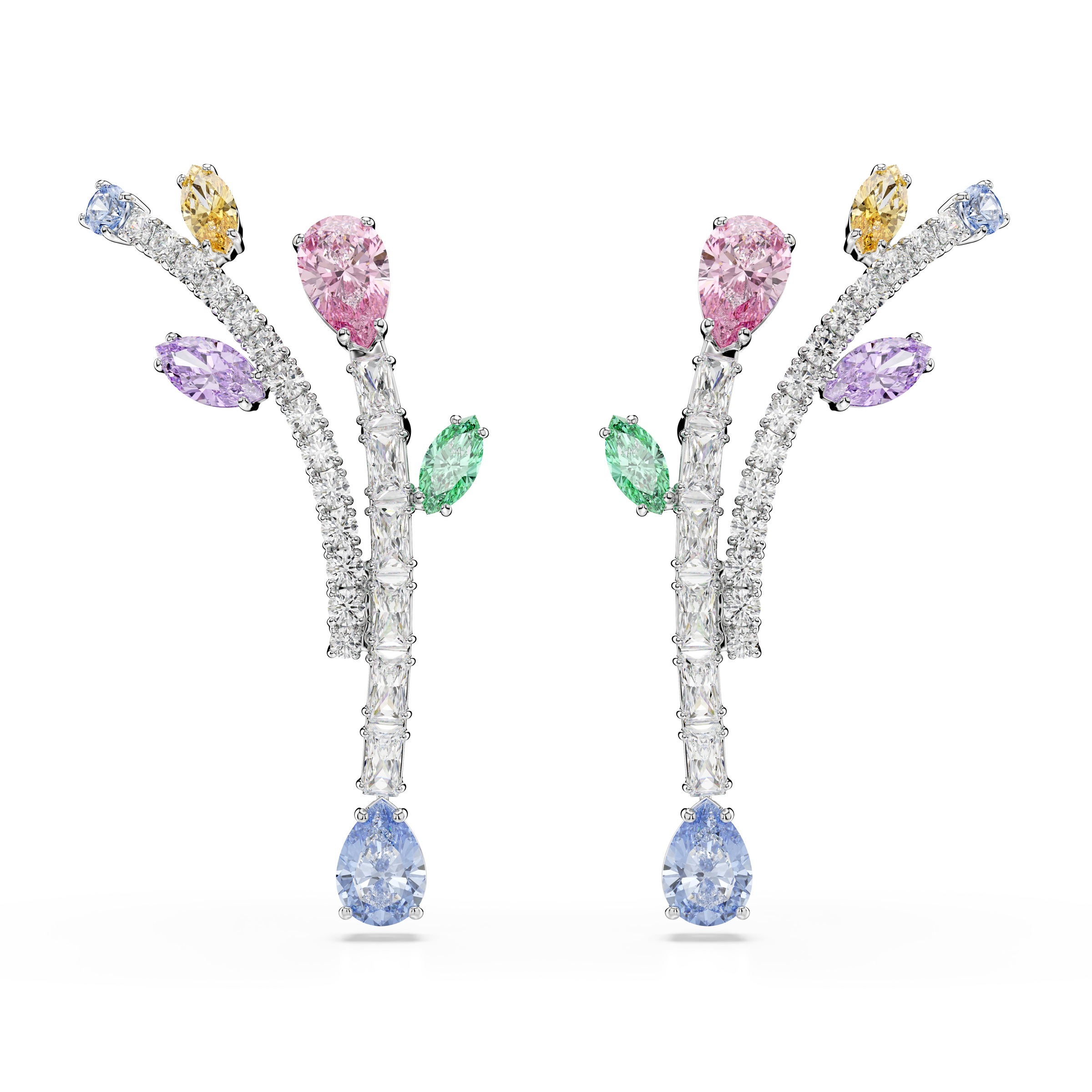 Swarovski Paar Ohrstecker »Schmuck Geschenk 2026 CAPSULE Ohrringe Blätter« mit Swarovski® Kristall