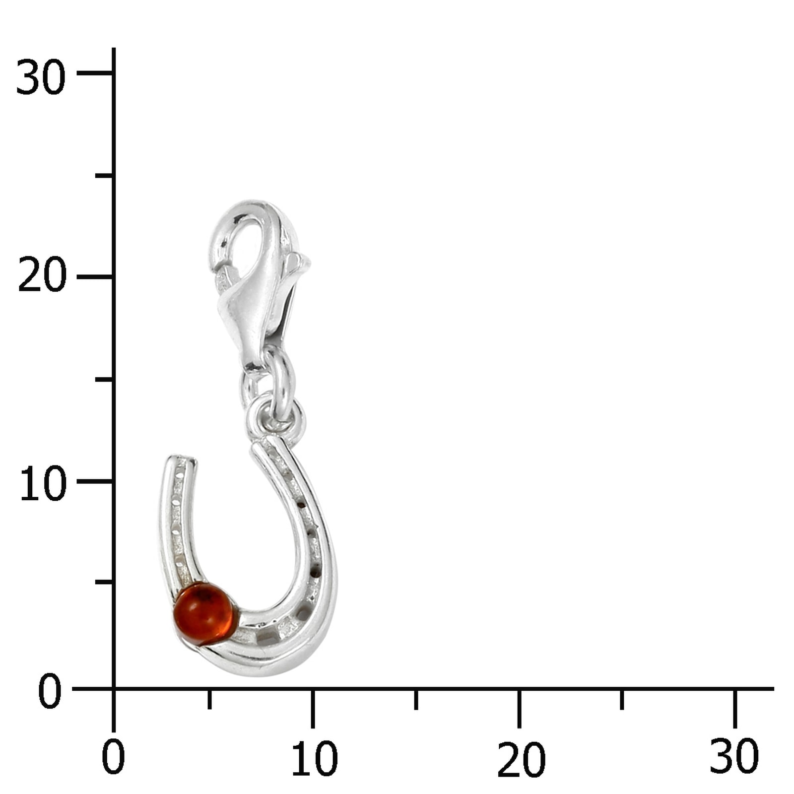 OSTSEE-SCHMUCK Kettenanhänger »Ostsee-Schmuck Charm-Einhänger Hufeisen Charm-Einhänger Hufeisen«, (1 tlg.)