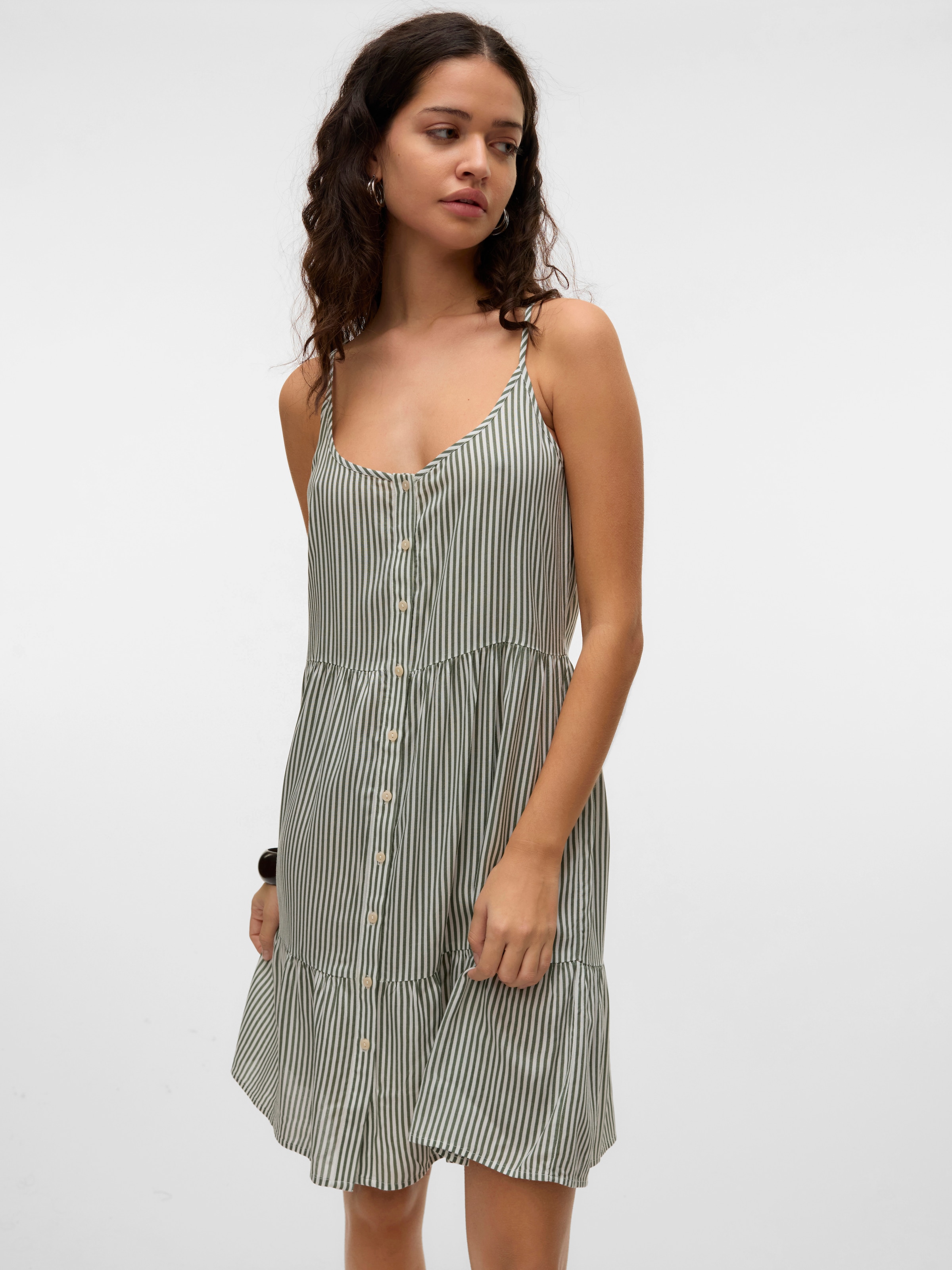 Vero Moda Trägerkleid »VMBUMPY SHORT SINGLET DRESS WVN GA NOOS«