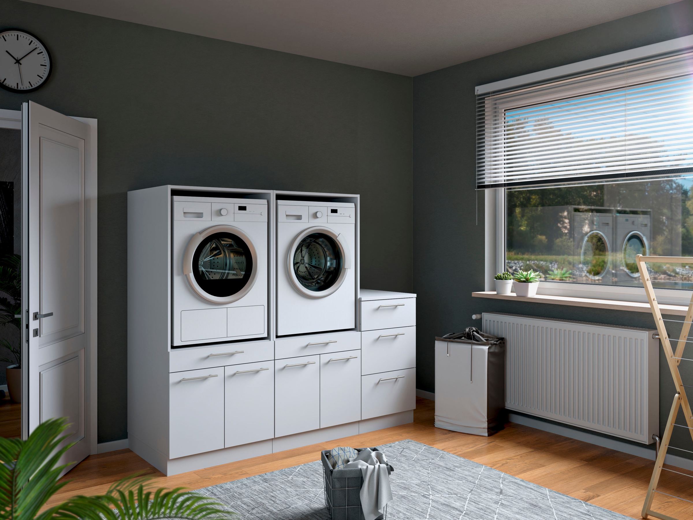 Laundreezy Mehrzweckschrank-Set »Laundreezy, 3-tlg. Mehrzweckschrank-Set B/H/T 186/162/68 cm« 3 Stk. tlg.