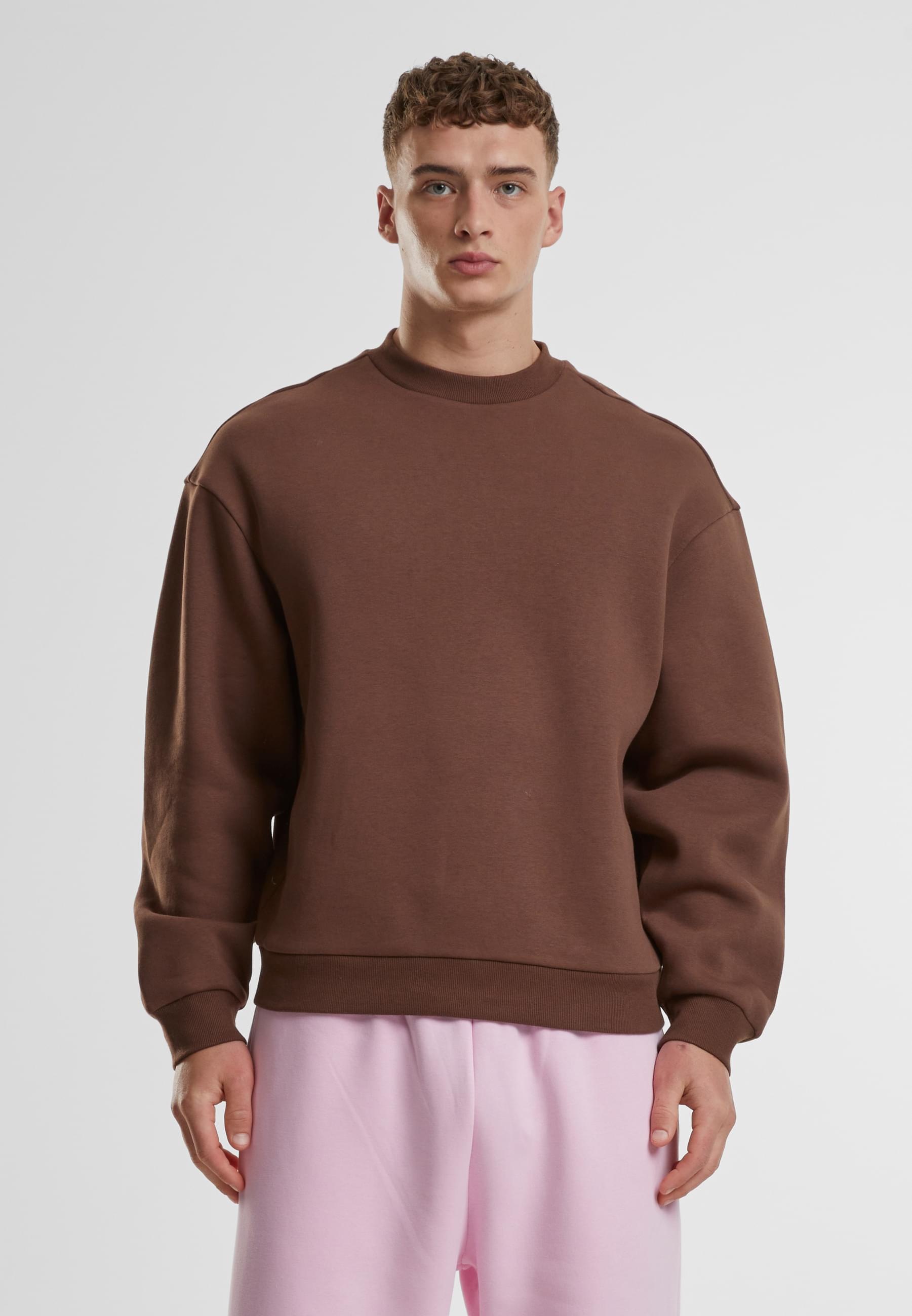 URBAN CLASSICS Rundhalspullover »Urban Classics Fluffy Crewneck«, (1 tlg.)