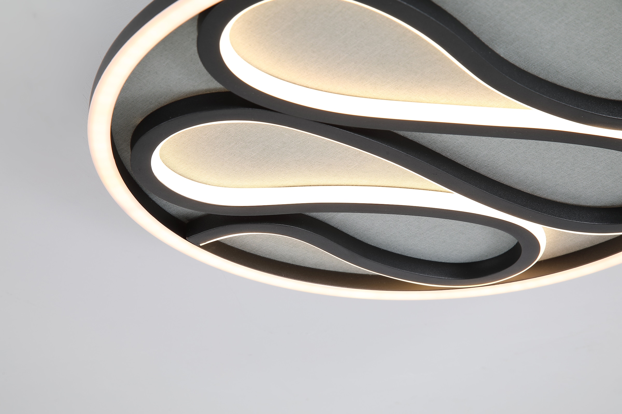 Searchlight LED Deckenleuchte »Zendisc LED Deckenleuchte, Mattschwarz« LED-Modul 1 Stk.