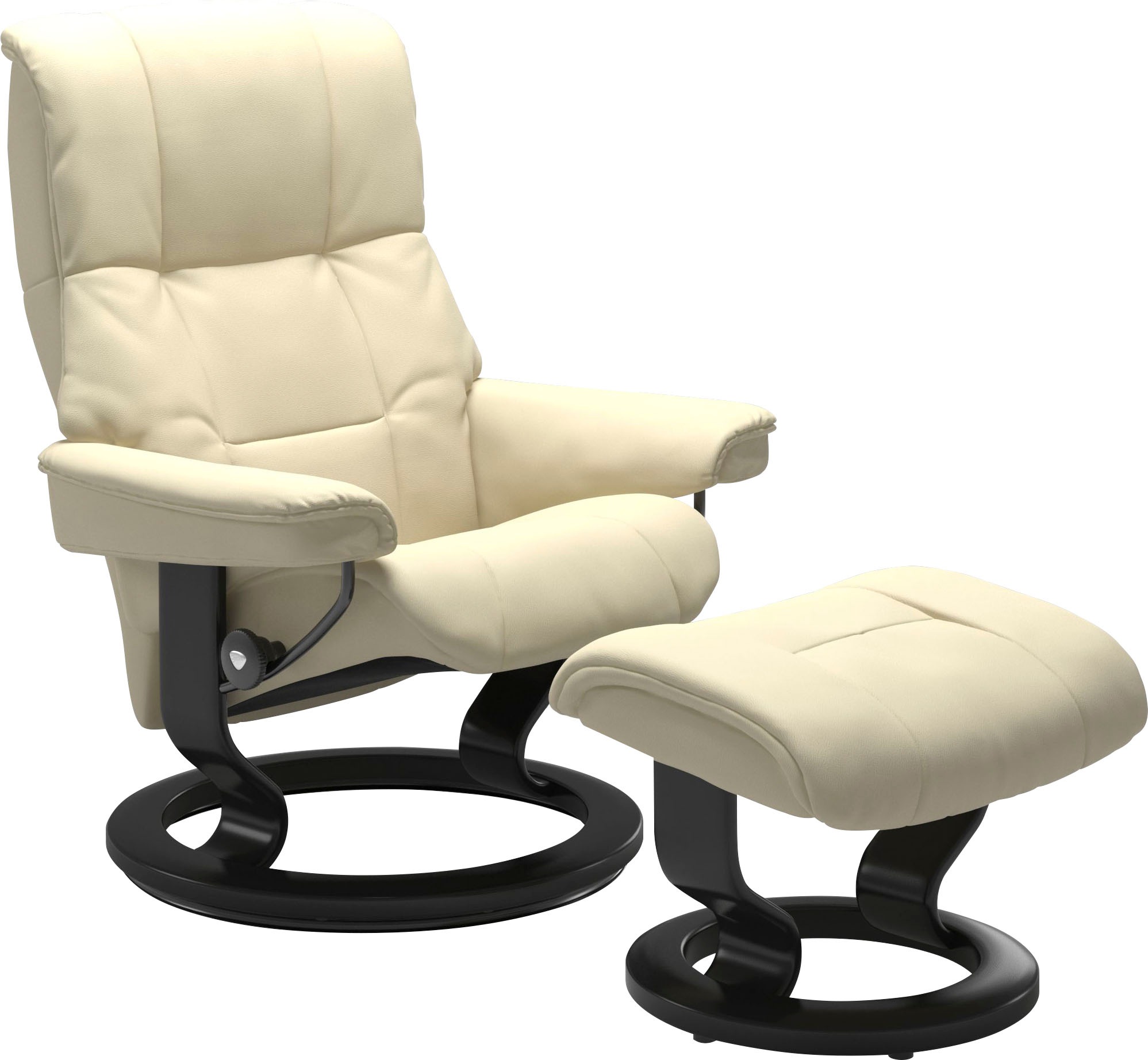 Stressless Relaxsessel "Mayfair" Relaxsessel mit Hocker, mit Hocker, mit Classic Base, Größe S, M & L, Gestell Schwarz