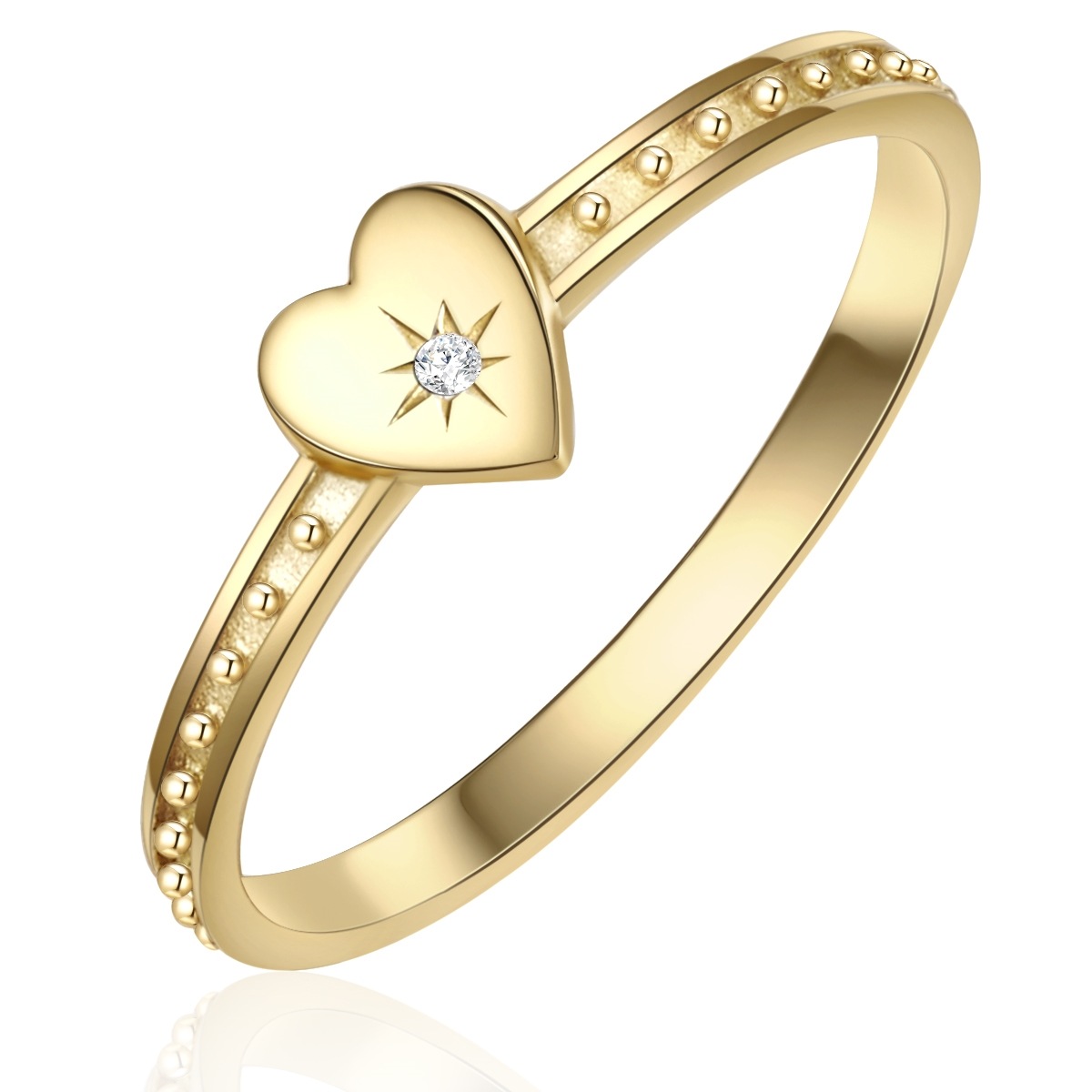Glanzstücke München GSM287 Ring Yellow Gold Size 52 2