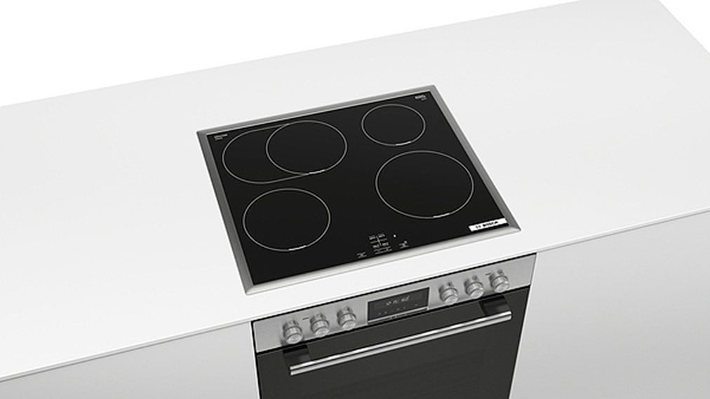 BOSCH Induktions Herd-Set "HND615LS62", schwarz, Herdsets, Gleichmäßige Heißluft auf 3 Ebenen & Bräterzone für große Bräter
