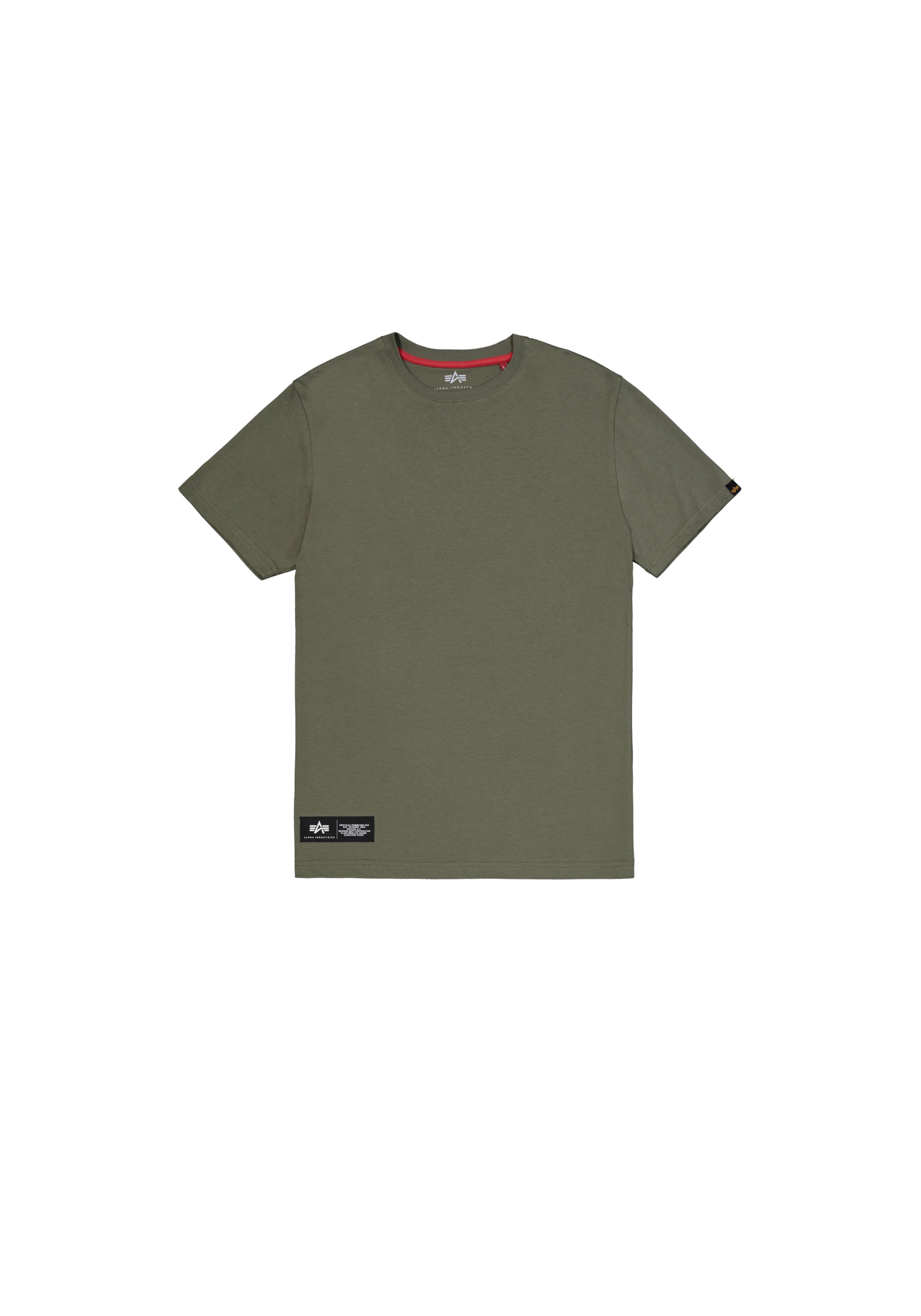 Alpha Industries Label Back Print T-Shirt Dark Olive M 2