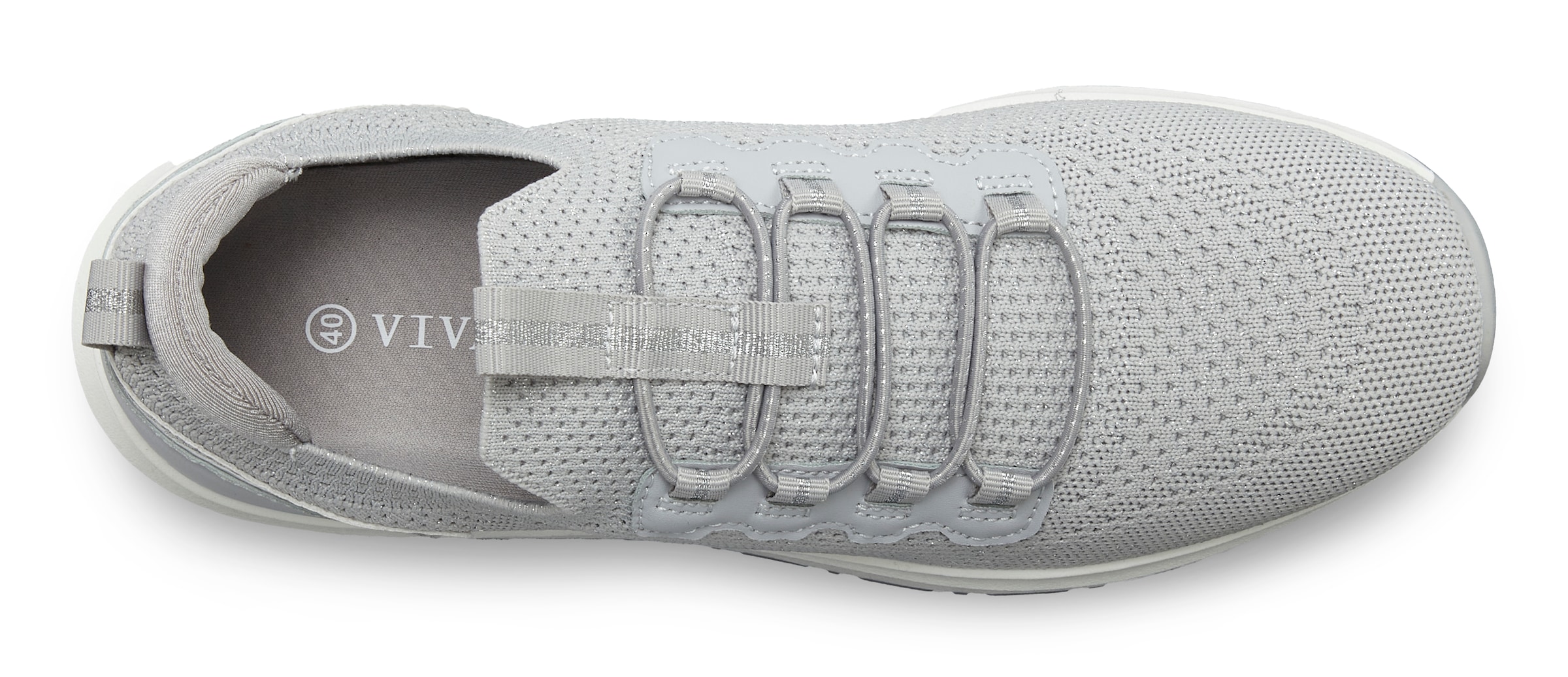 Vivance Sneaker »Freizeitschuh, Halbschuh,«, aus Textil zum Reinschlüpfen mit elastischen Schnürbändern VEGAN
