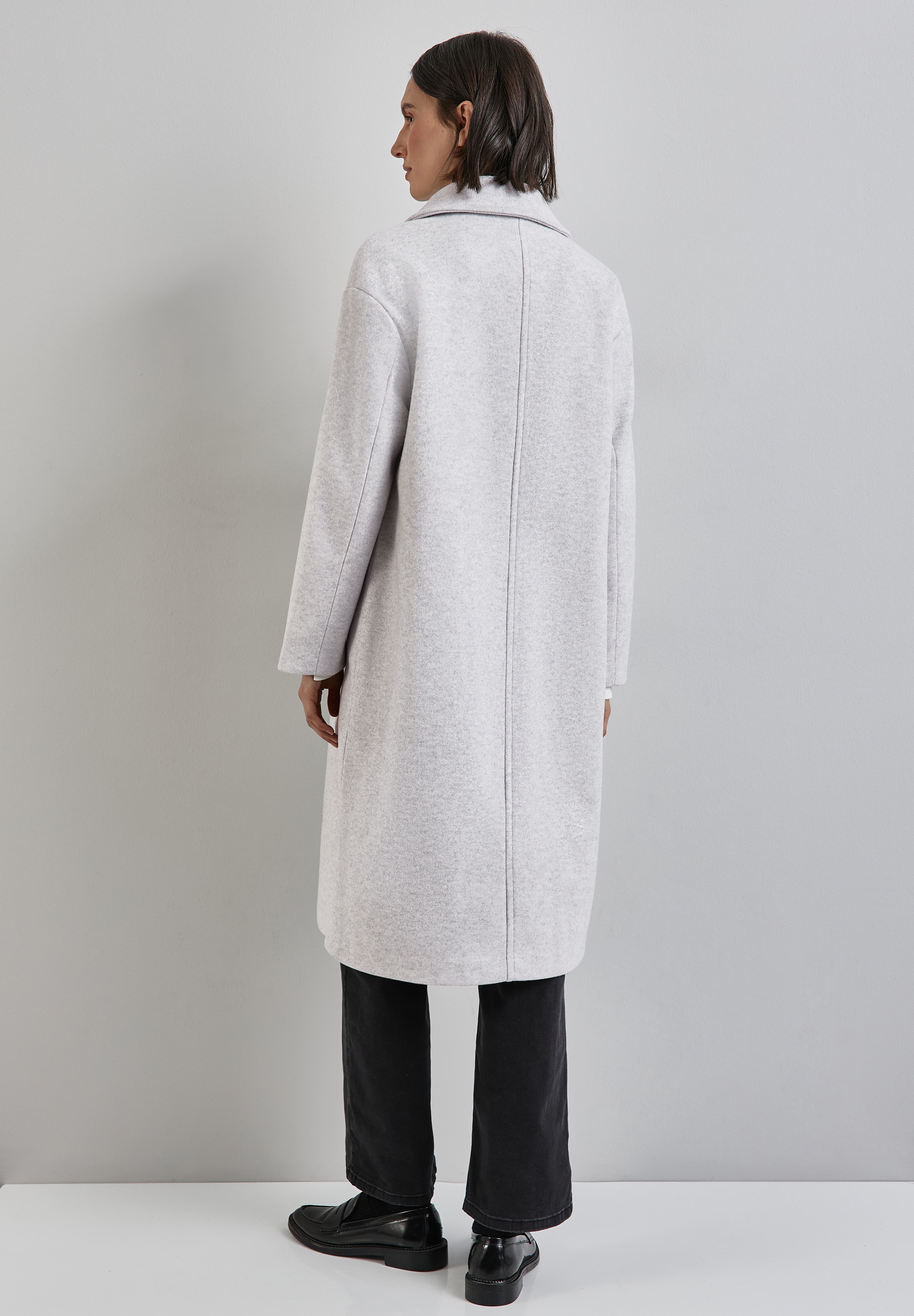 STREET ONE Trenchcoat, in Woll-Optik