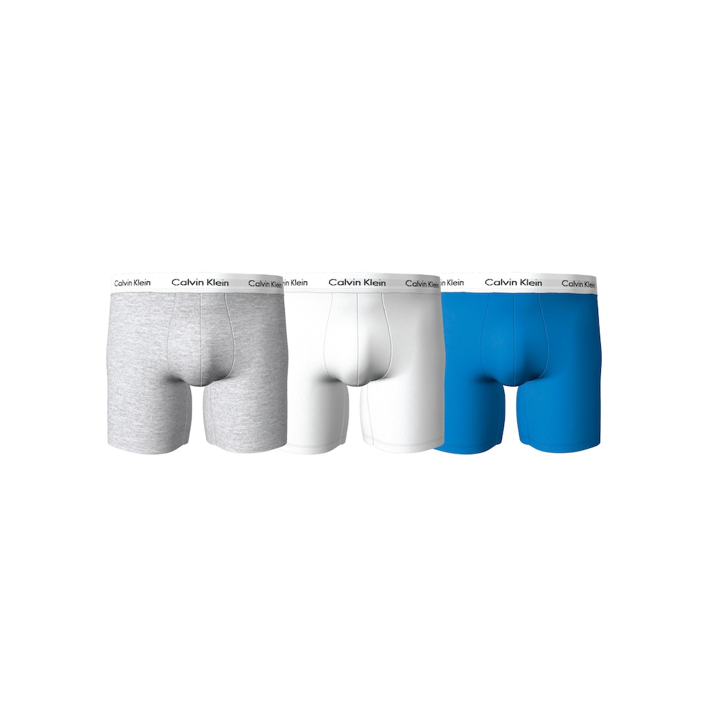 Calvin Klein Boxer »BOXER BRIEF 3PK«, (Packung, 3er-Pack), mit längerem Bein& Calvin Klein Logo-Elastikbund