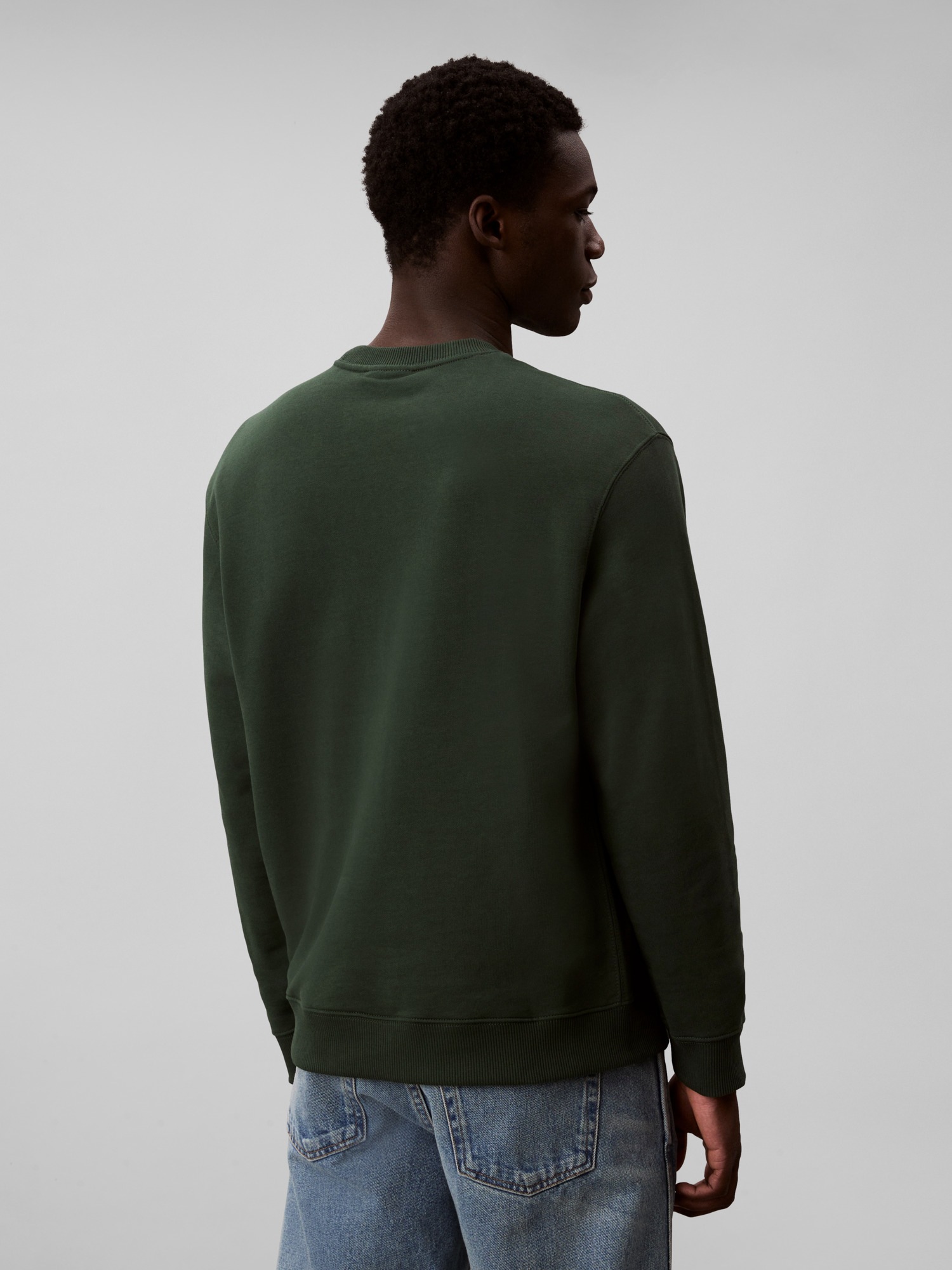 Thumbnail - Calvin Klein Sweatshirt "LS EU 350TERRY CK OVERLAP GRAPHI" Rundhalsausschnitt, regular fit