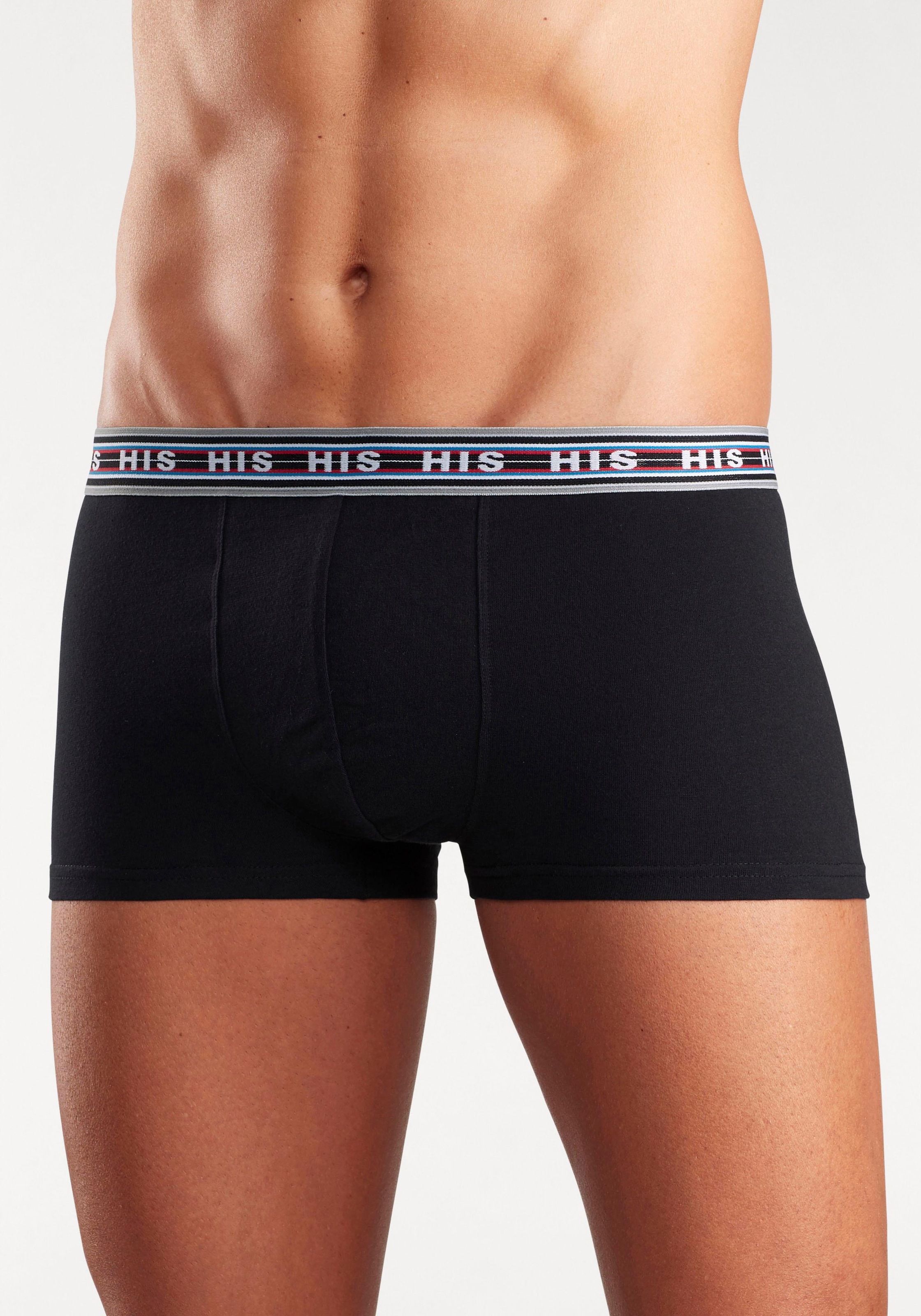 H.I.S Hipster Packung, 5 Stk. knapp sitzende Boxershorts aus Baumwoll-Stret günstig online kaufen