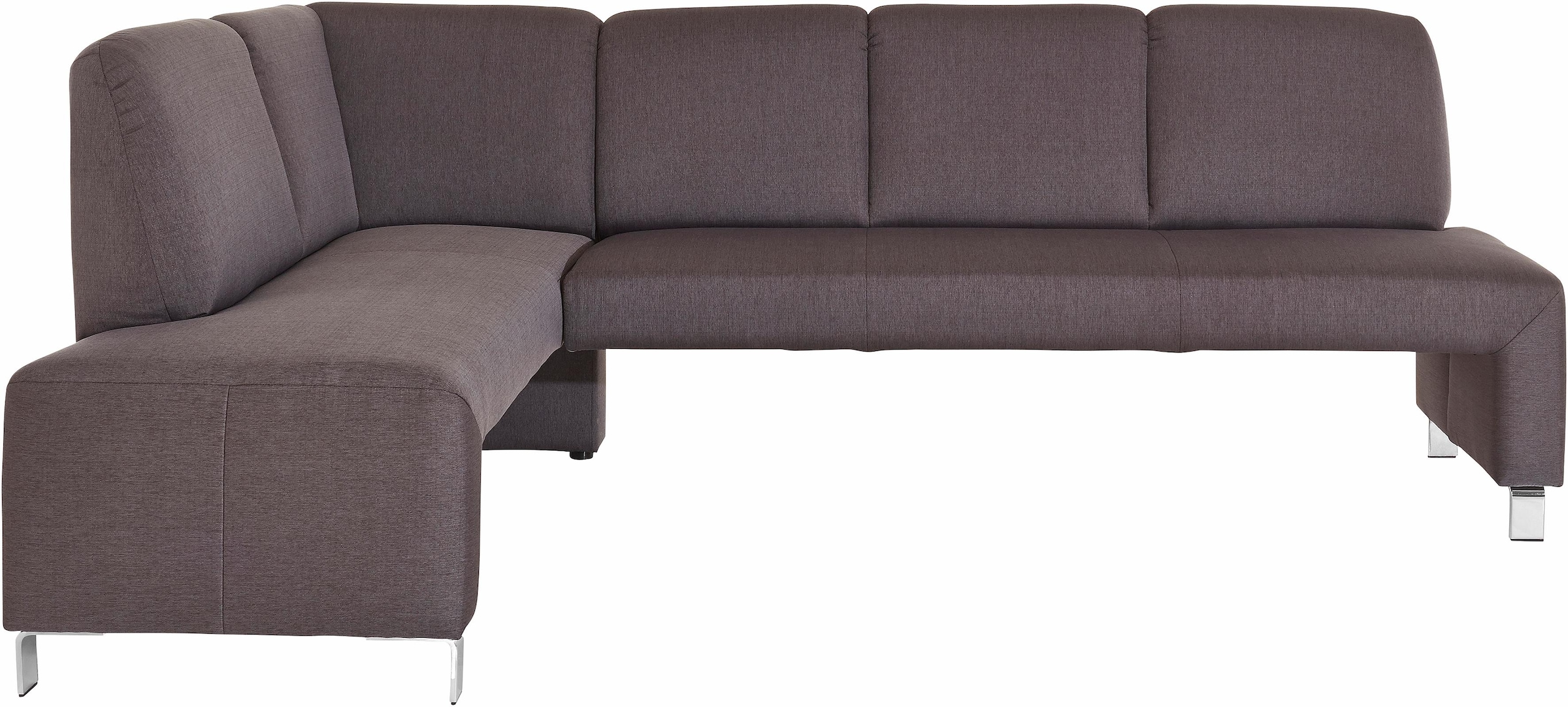 exxpo - sofa fashion Eckbank "Intenso, modern, wahlweise in Leder oder Textil, 244/157 cm (B/T)", hohe Bodenfreiheit, fr