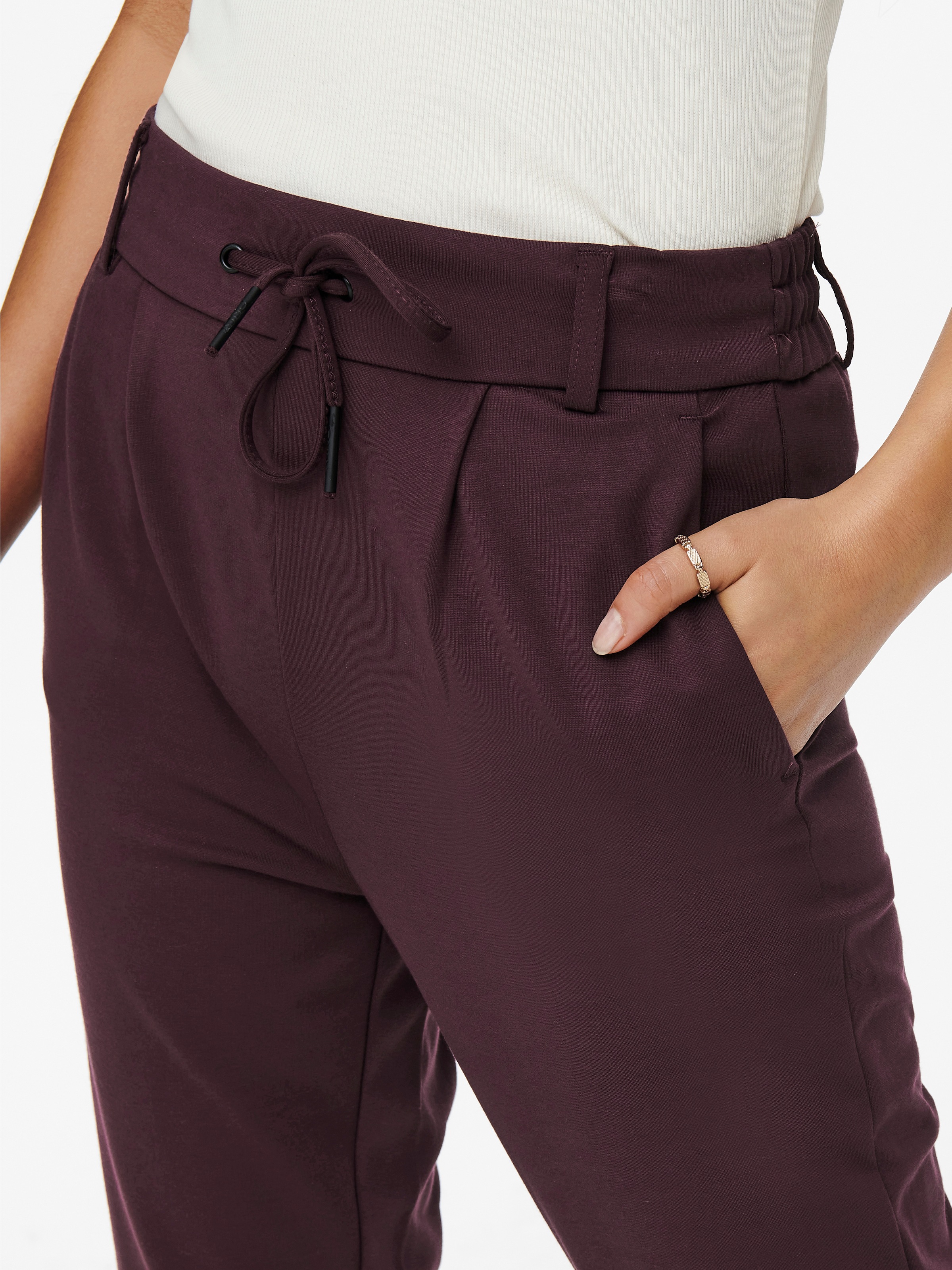 ONLY Jogger Pants »ONLPOPTRASH LIFE EASY COL PANT PNT NOOS«, bequeme Form mit elastischem Bund und Kordelzug