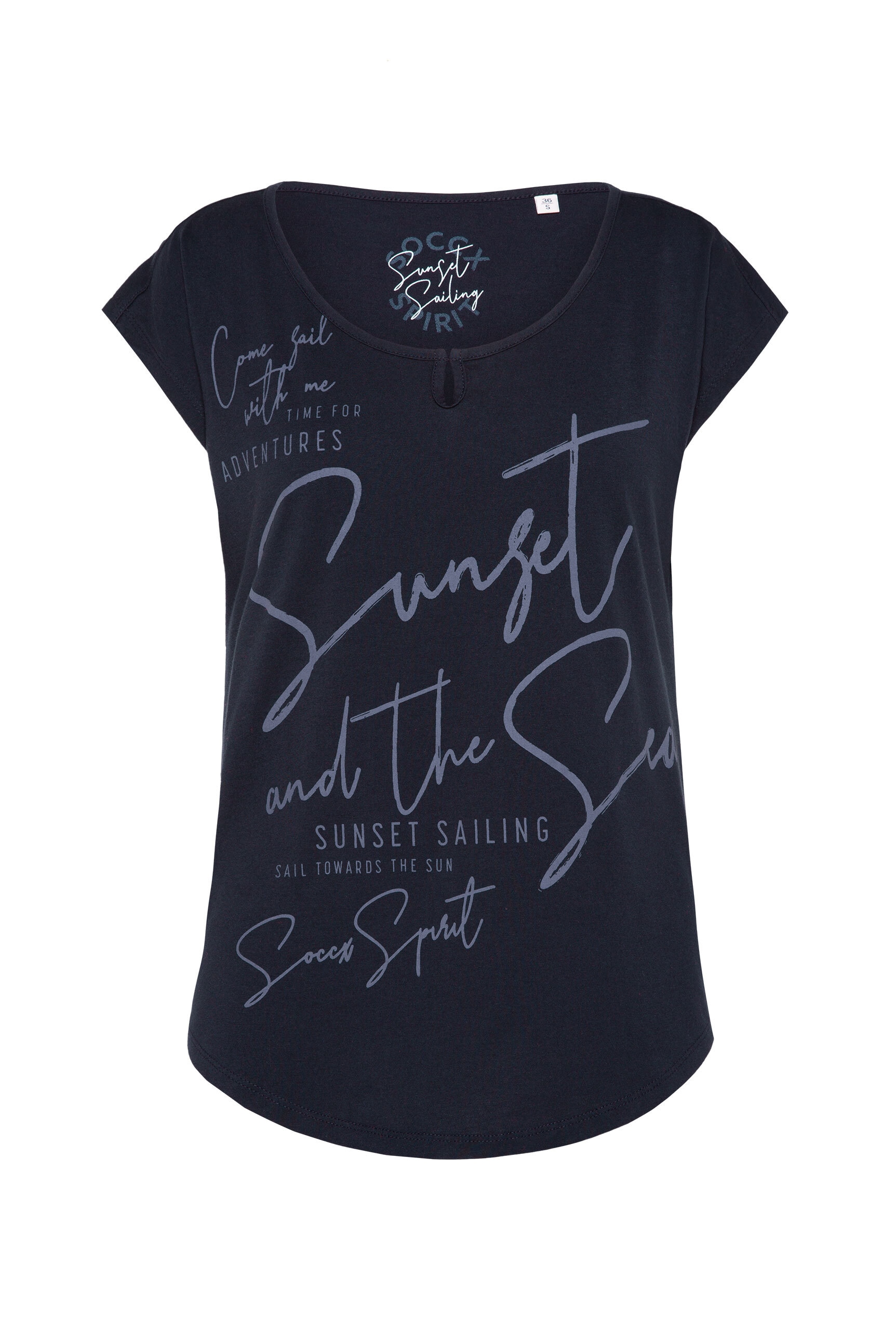 SOCCX Rundhalsshirt, mit Cut-Outs