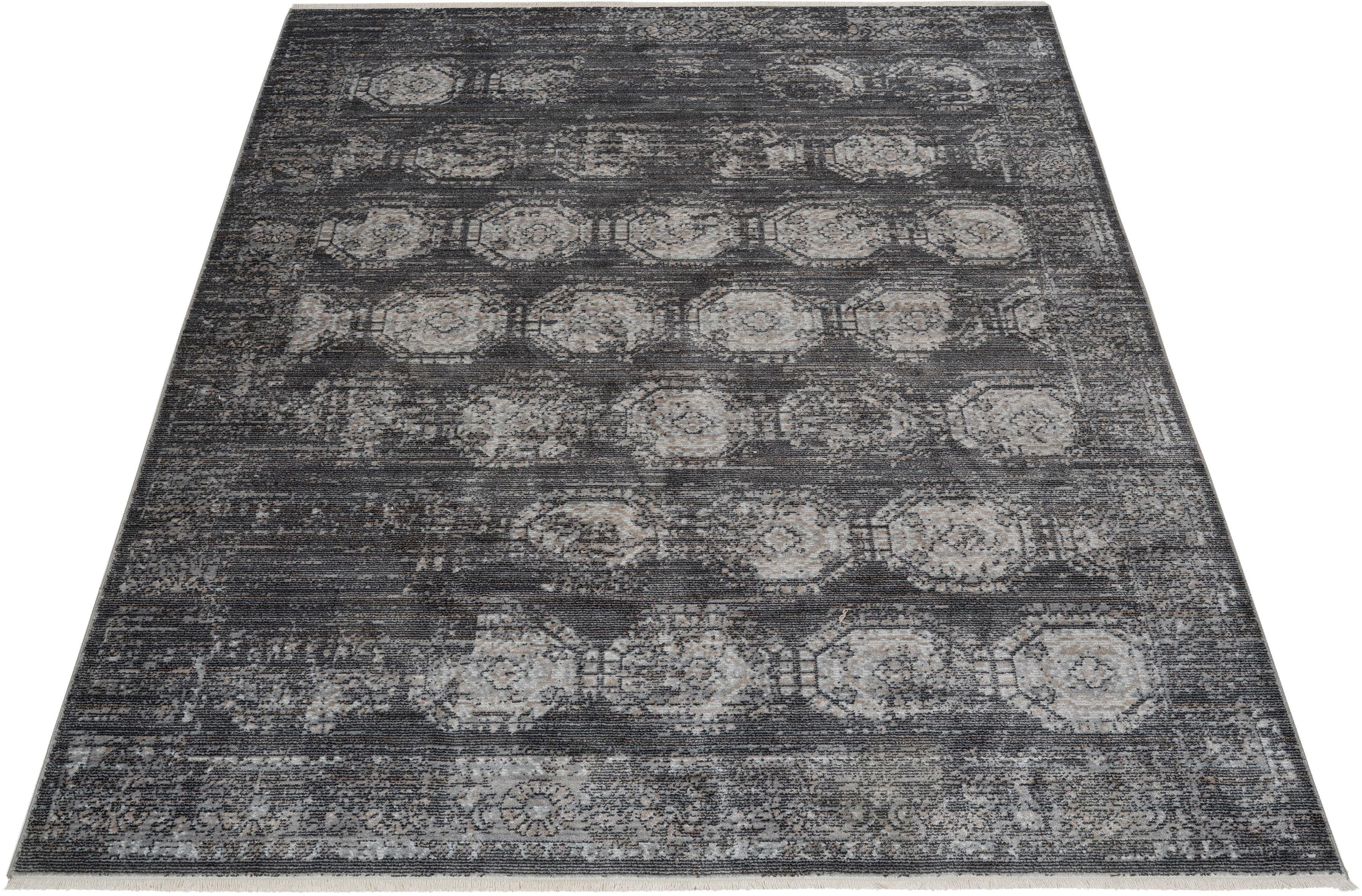 Teppich »Mason«, rechteckig, Orient-Dekor, Vintage, mit Bordüre, mit Fransen, robust,...