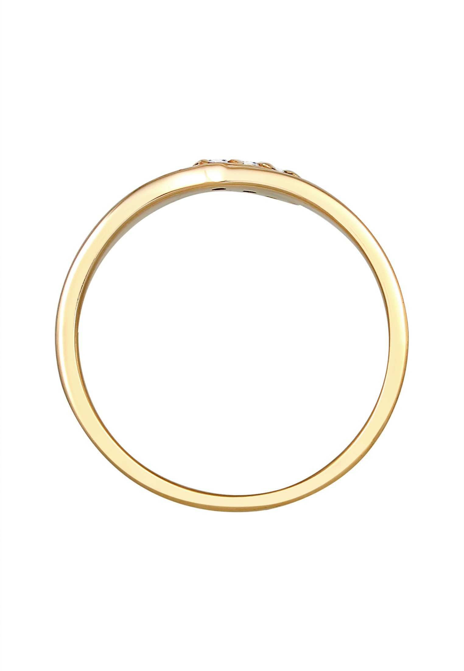 Elli DIAMONDS Verlobungsring »Verlobungsring Diamant (0.04 ct.) 585 Gelbgold«