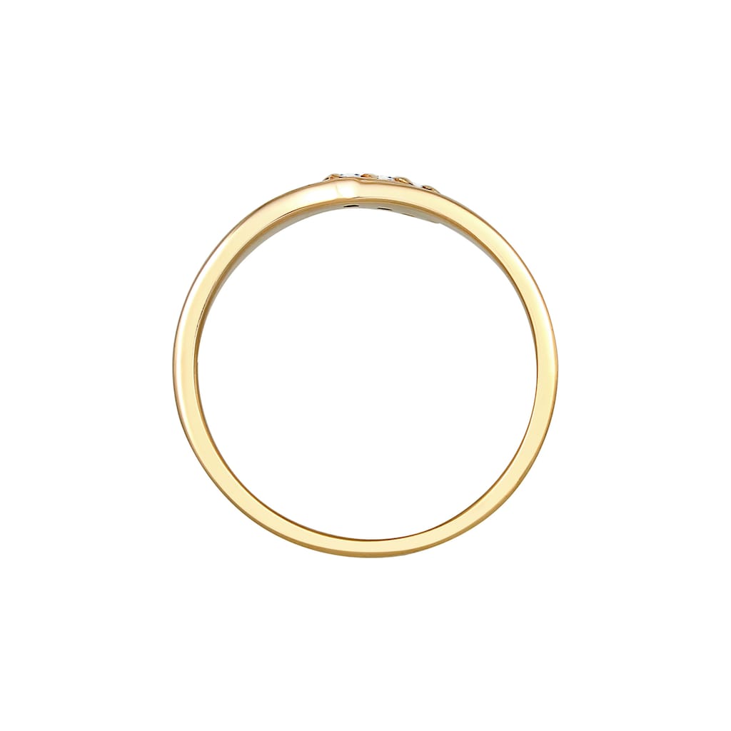 Elli DIAMONDS Verlobungsring »Verlobungsring Diamant (0.04 ct.) 585 Gelbgold«