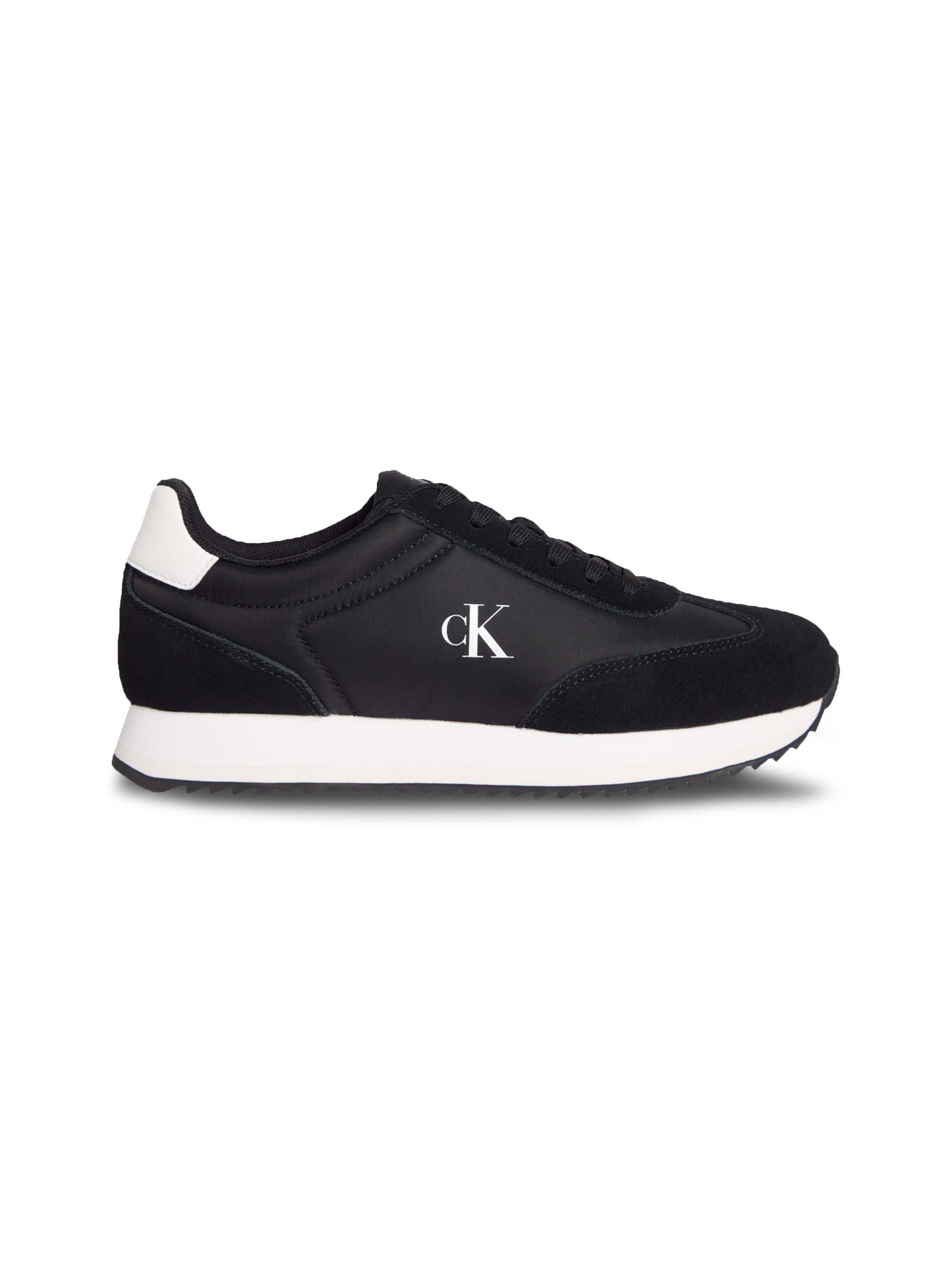 Calvin Klein Jeans Sneaker »RUNNER LACEUP MG NYLON MIX«, Schnürschuh, Halbschuh, Runner-Sneaker mit seitlichem CK-Logo