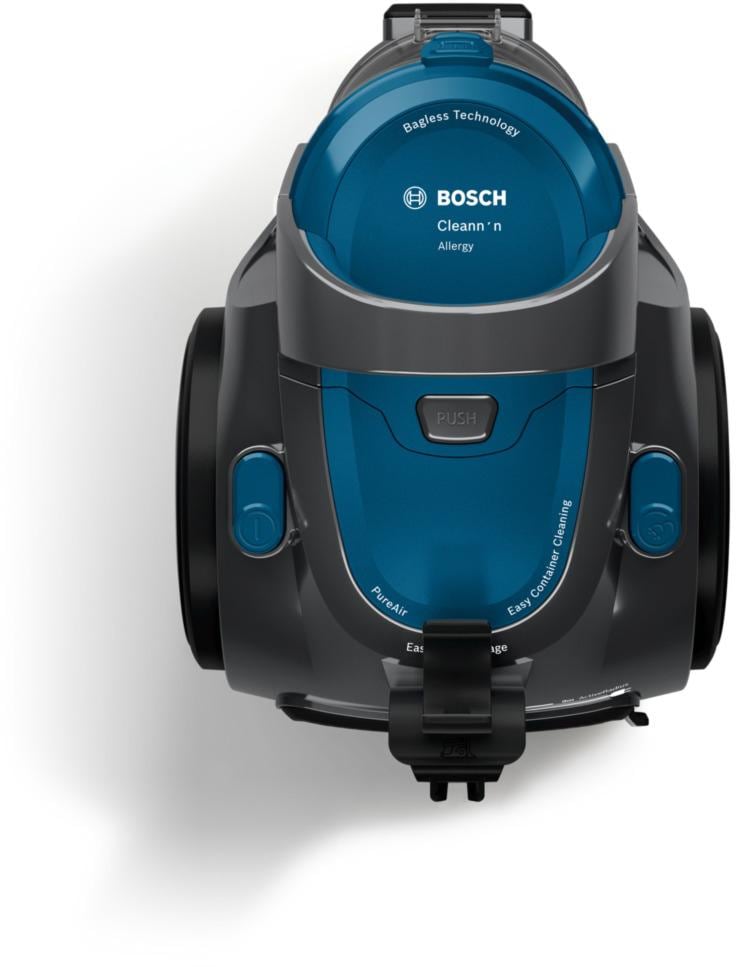 BOSCH Bodenstaubsauger »Serie 2 BGC05A220A, Hygiene-Filter, kompakt, platzsparend, leicht«, 700 W, beutellos, für Parkett/Teppich/Fliesen, hohe Saugkraft, langes Kabel, blau