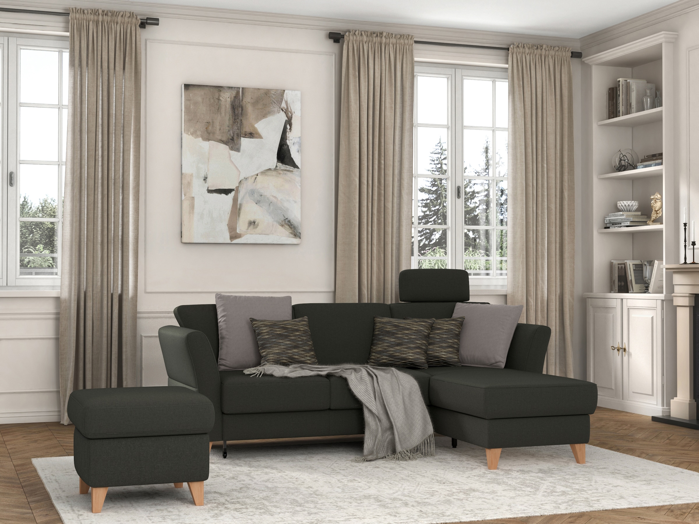 sit&more Stauraumhocker »Visby« Stauraum, auch erhältlich mit Wasser zu reinigendem "Soft clean" Bezug