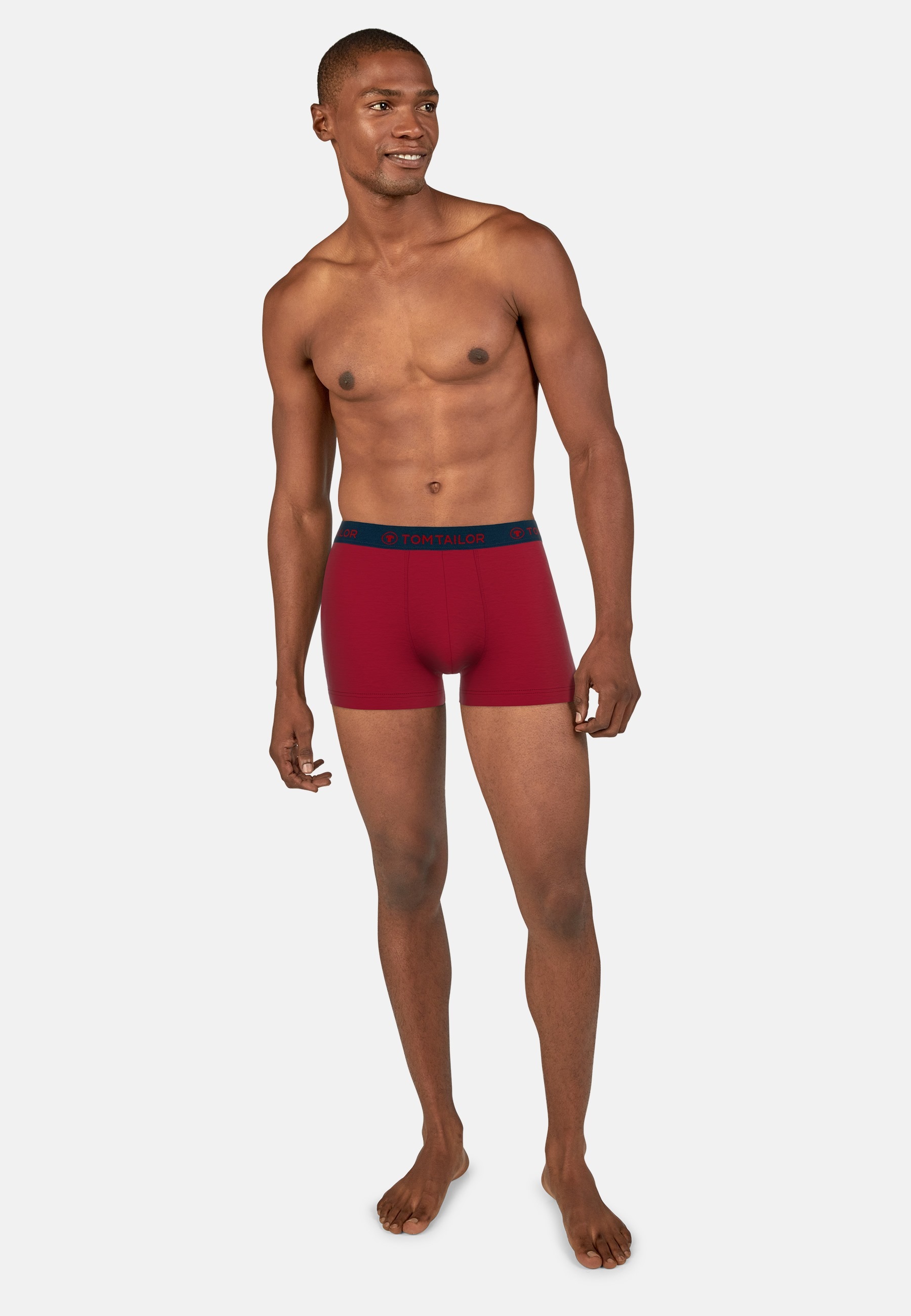 TOM TAILOR Boxershorts, (3er-Pack), mit Logobund