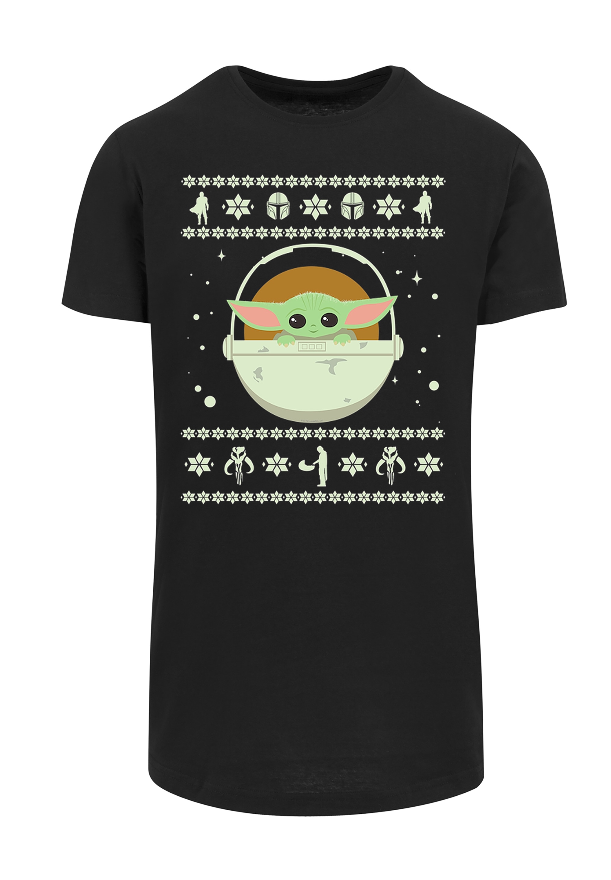 F4NT4STIC T-Shirt »Star Wars The Mandalorian Baby Yoda«, Print