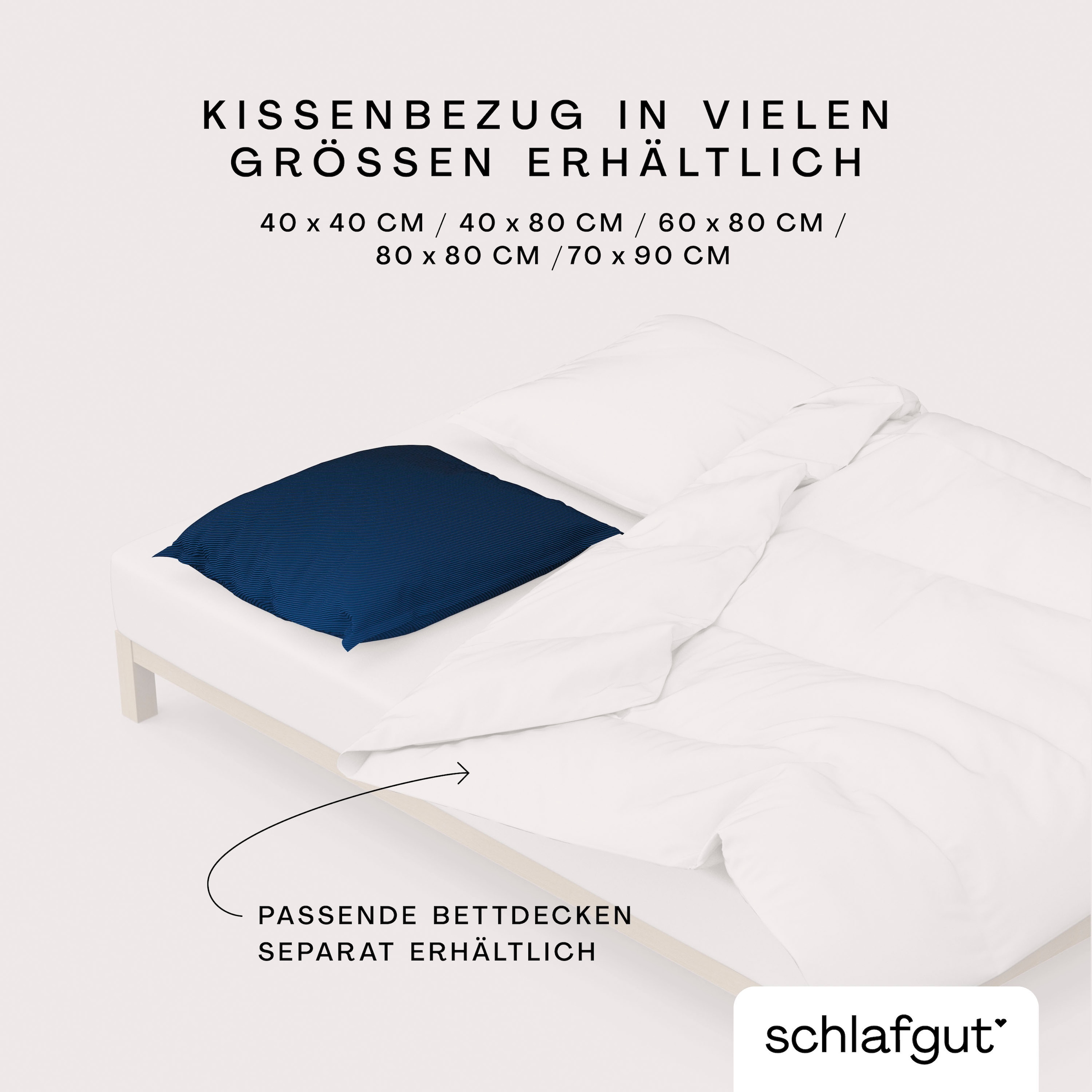 Schlafgut Kissenbezug »Woven Satin Fade«, (1 St.), mit Farbverlauf