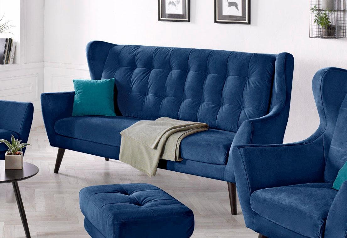 Home affaire 3-Sitzer "Hemmink" mit Knopfheftung günstig online kaufen