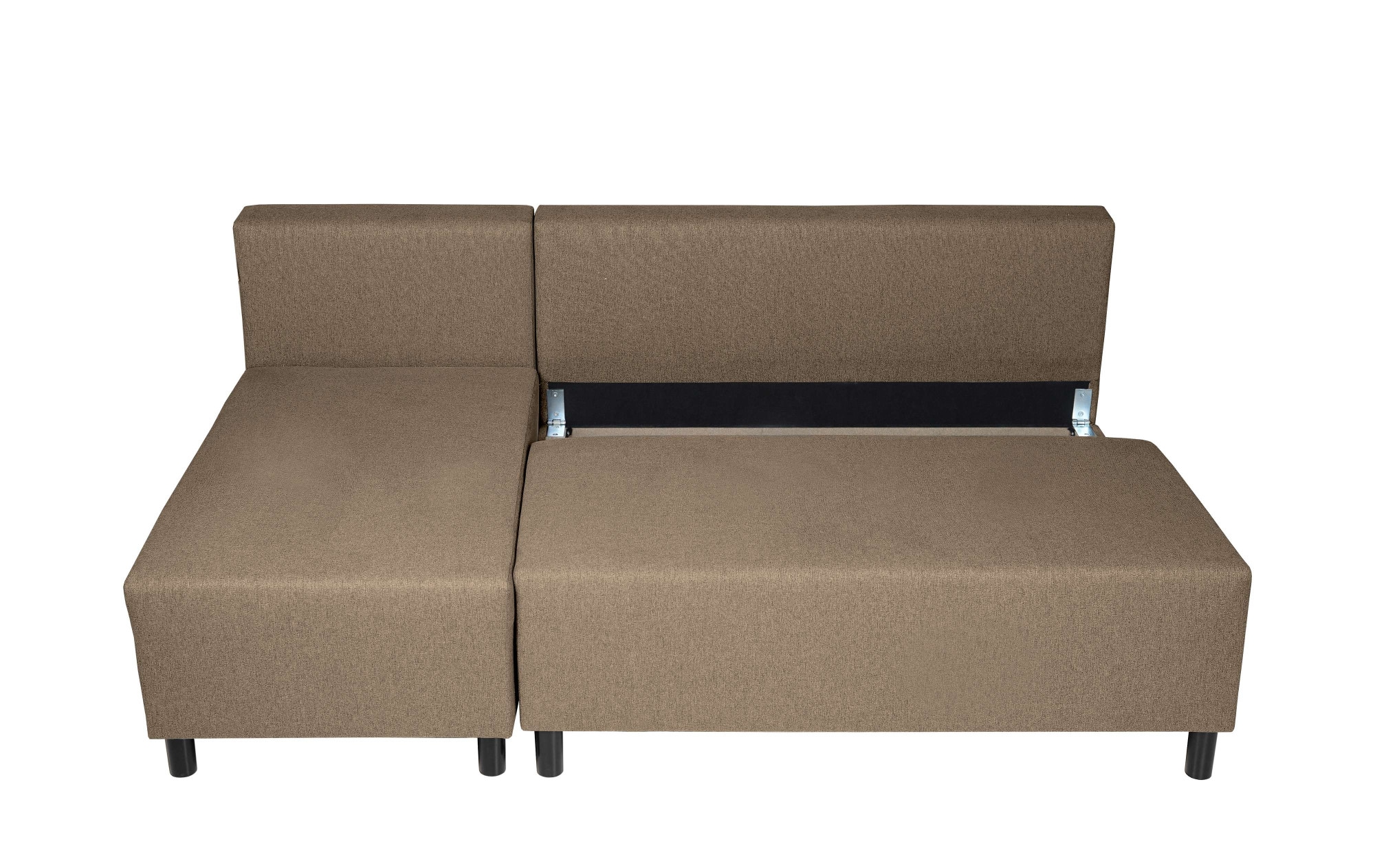 INOSIGN Ecksofa »IWALANI, Schlafsofa mit Bettkasten, Recamiere beidseitig montierbar«, L-Form, B/T/H 199/135/83 cm, Struktur weich & Velvet