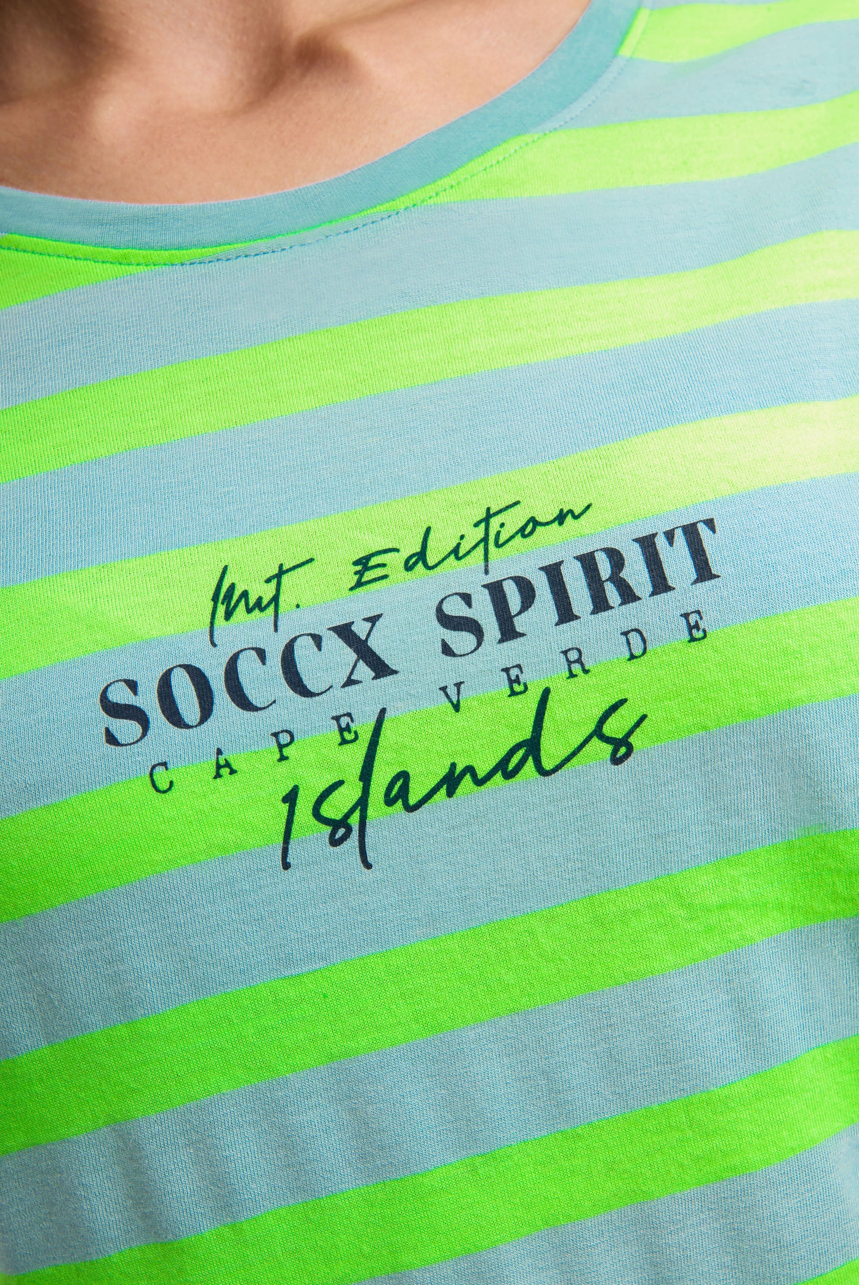 SOCCX Rundhalsshirt mit Baumwolle