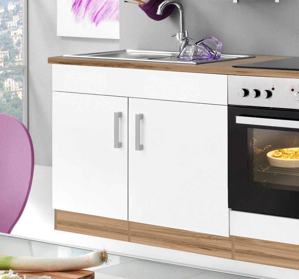 KOCHSTATION Spülenschrank »KS-Toronto, Breite 100 cm«