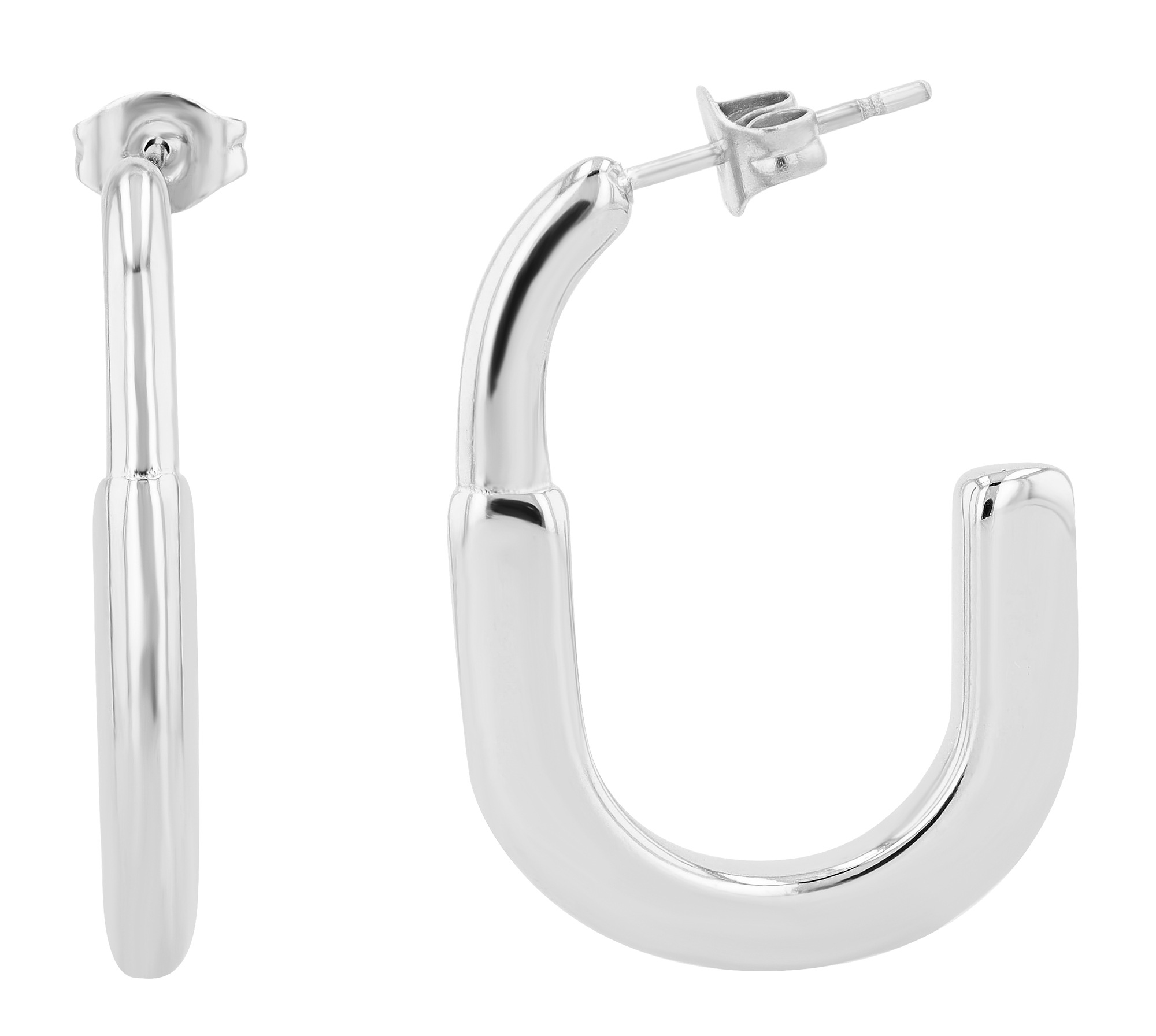 Adelia´s Paar Creolen »Damen Ohrringe – Creole aus Edelstahl« Ideal als Geschenk für besondere Anlässe