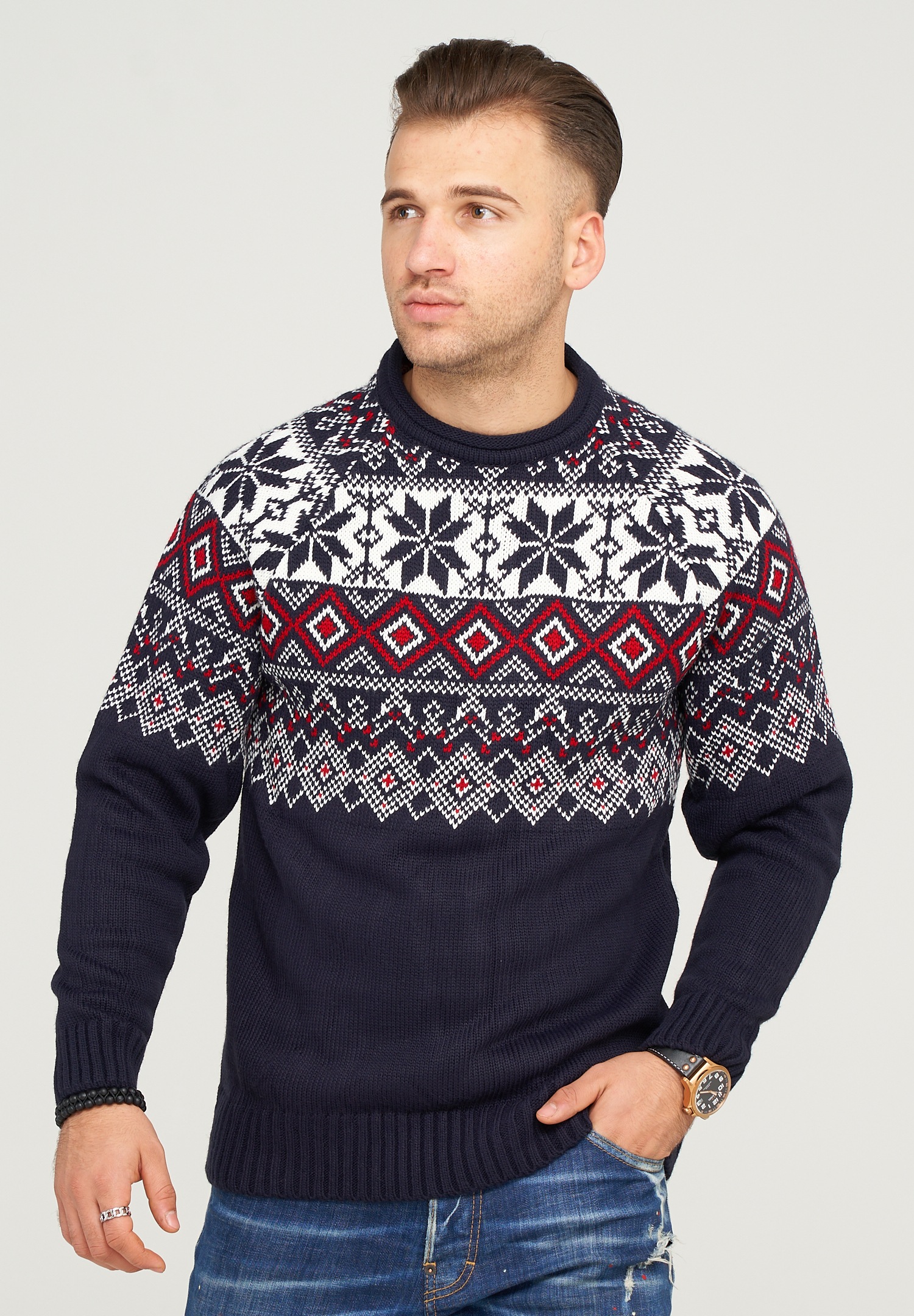 behype Megztinis »MPSNOW« su Norweger-Muster