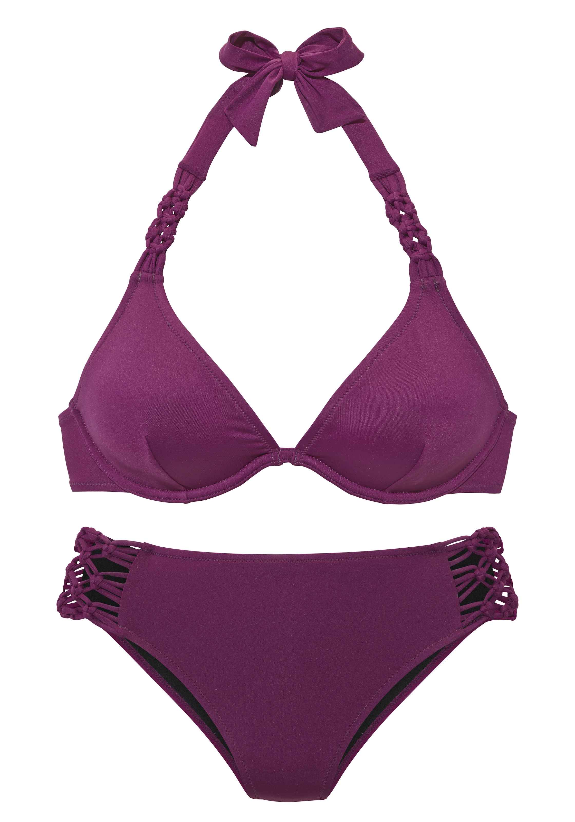 LASCANA Bügel-Bikini "Kalea" mit eleganten Makramee-Details günstig online kaufen