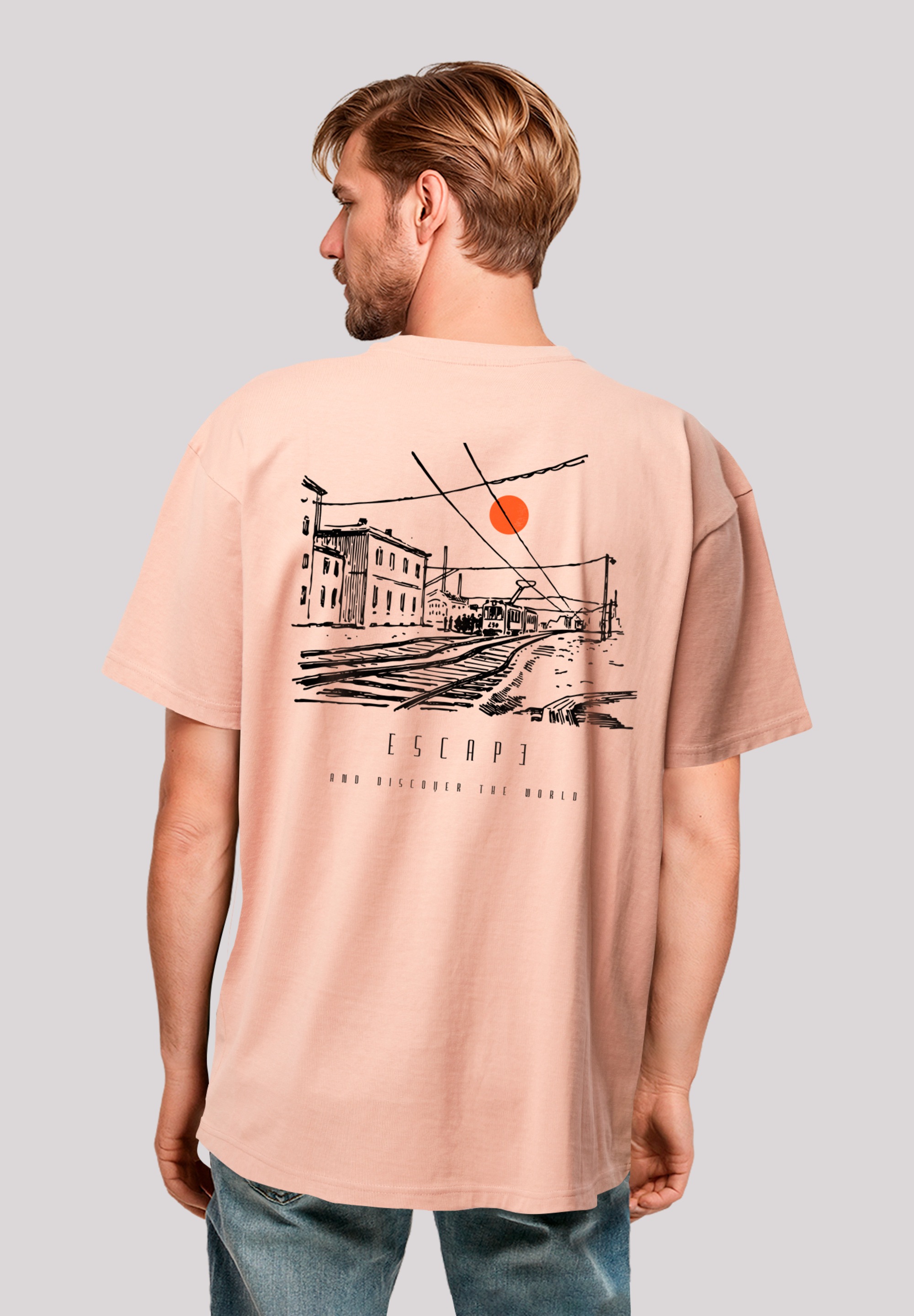 F4NT4STIC T-Shirt "Oversize Escape Discover the World Town", Premium Qualit günstig online kaufen
