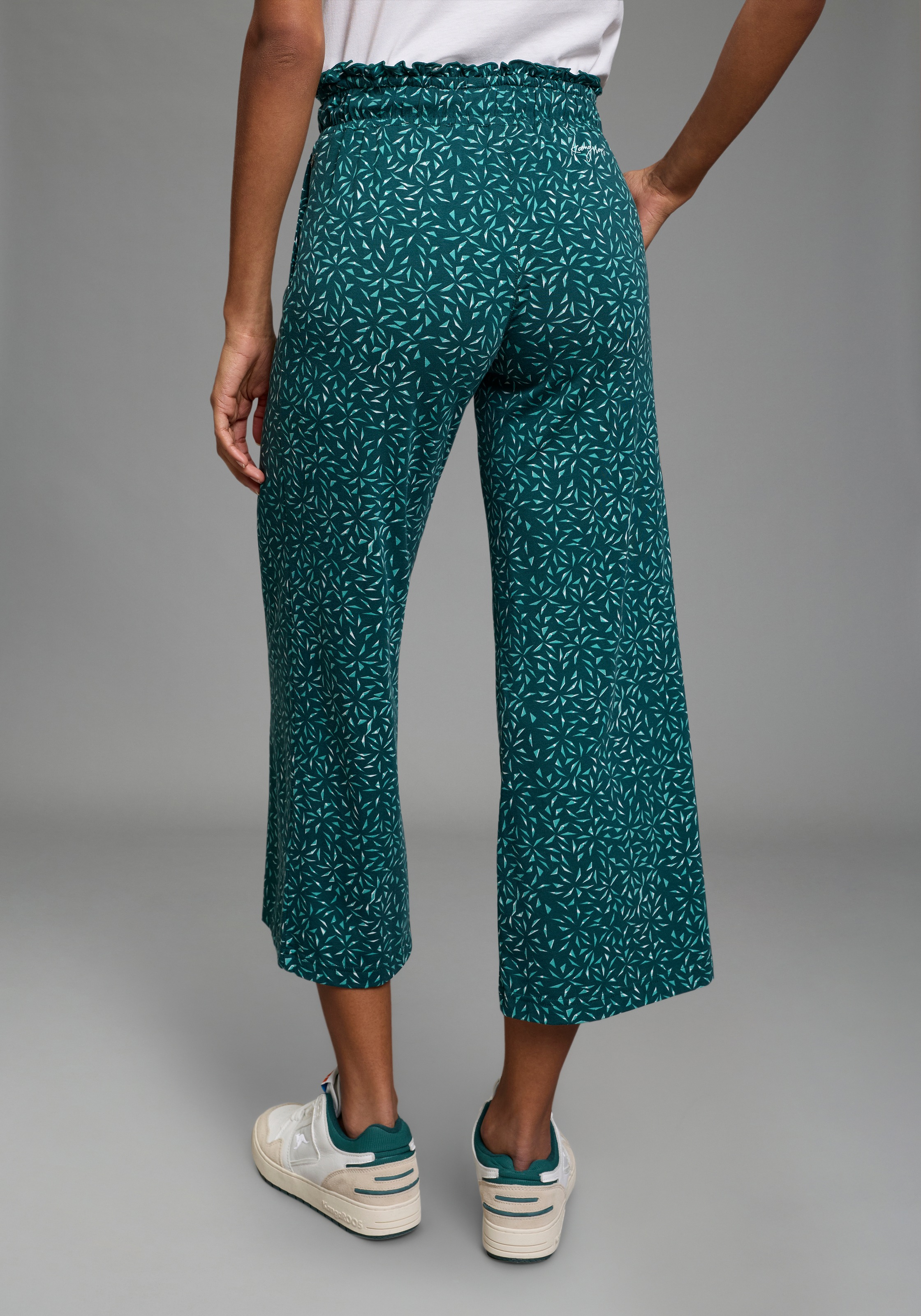 KangaROOS Culotte weite Jerseyhose, mit Eingrifftaschen, mit Bindeband am B günstig online kaufen