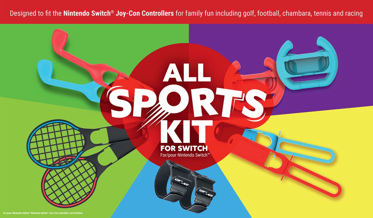 Switch-Controller »Switch Sports All Sports Kit (Bein- und Armriemen,  Golfschläger)«, (Set, 10 St.) | BAUR