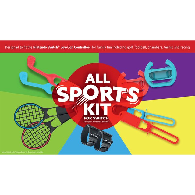 Switch-Controller »Switch Sports All Sports Kit (Bein- und Armriemen,  Golfschläger)«, (Set, 10 St.) | BAUR