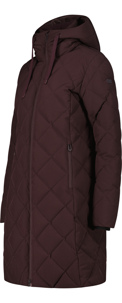 CMP Steppmantel »WOMAN COAT FIX HOOD« mit Kapuze, sportlicher Stil, Futter aus Polyester