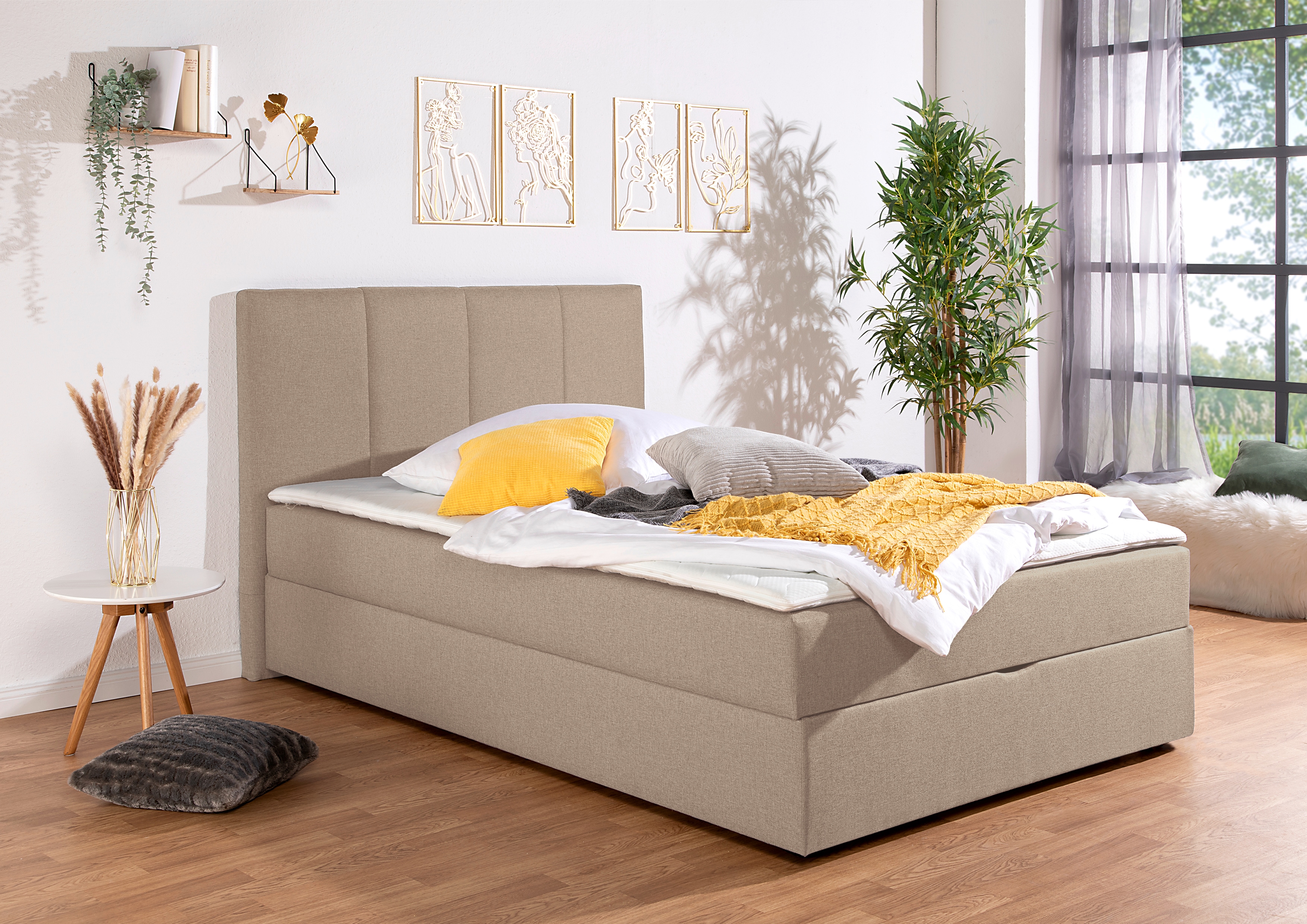 Home affaire Boxbett "Fidan" wahlweise mit Bettkasten, in H2, H3 & H4 erhältilich