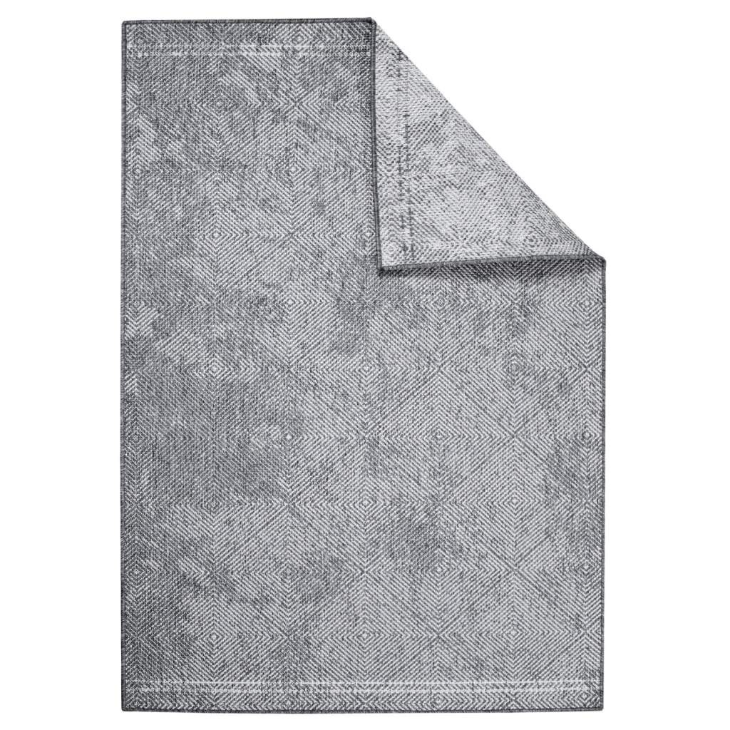 Carpet City Outdoorteppich »DUO RUG 5845«, rechteckig, 5 mm Höhe, Wendeteppich Wetterfest In- & Outdoor, Balkon, Terrasse, Wohnzimmer